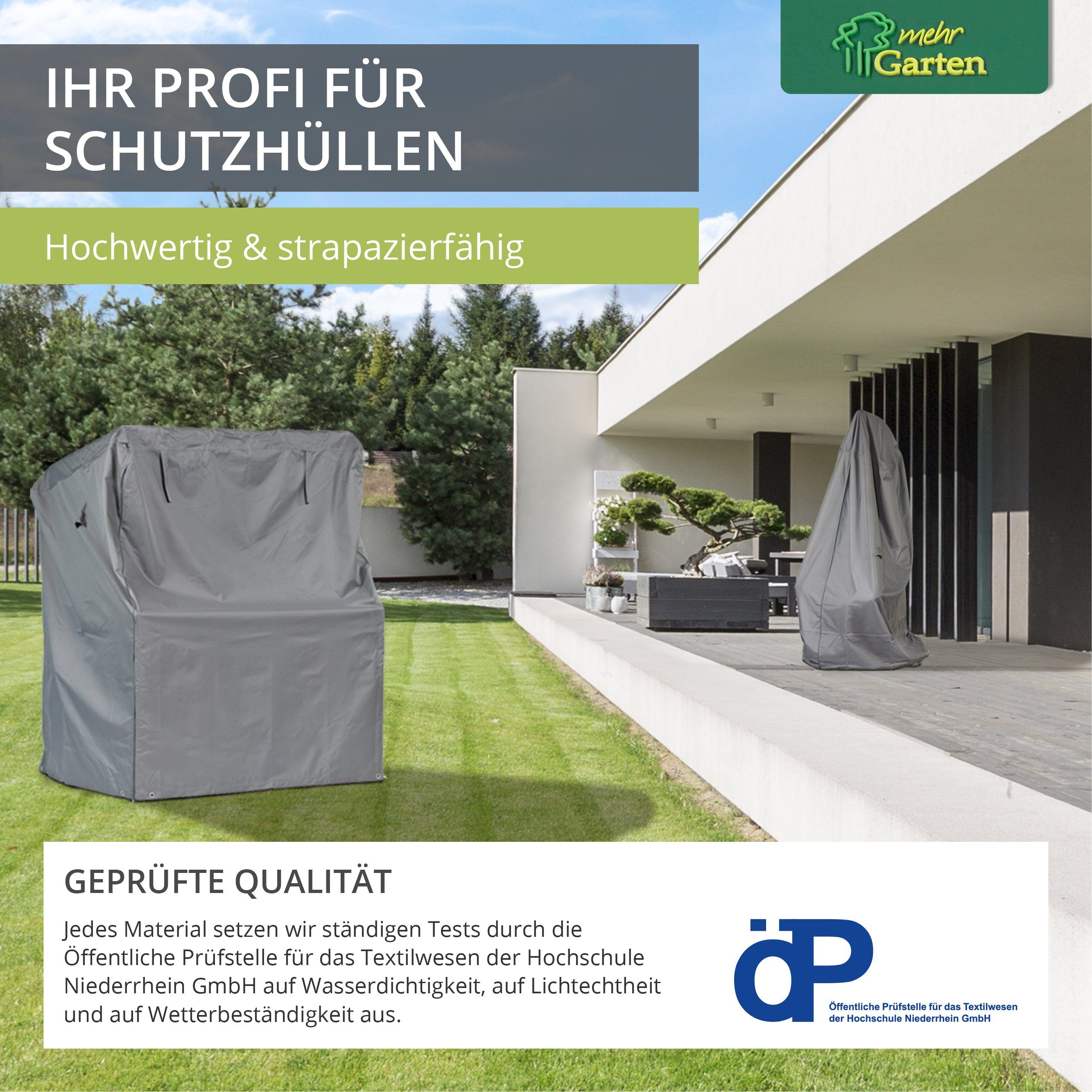 mehr Garten Gartenmöbel-Schutzhülle Premium, Lounge Abdeckung rechteckig I Abdeckung Gartenmöbel Winterfest I Garte – Bild 5 von 5
