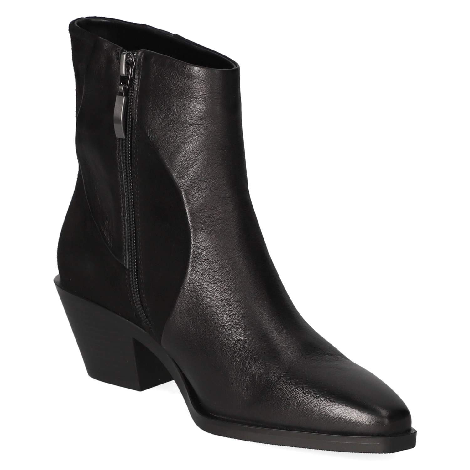 Kaerlek Kaerlek Klassische Stiefeletten Helly 01 Black Damen Leder black Westernstiefel – Bild 5 von 5