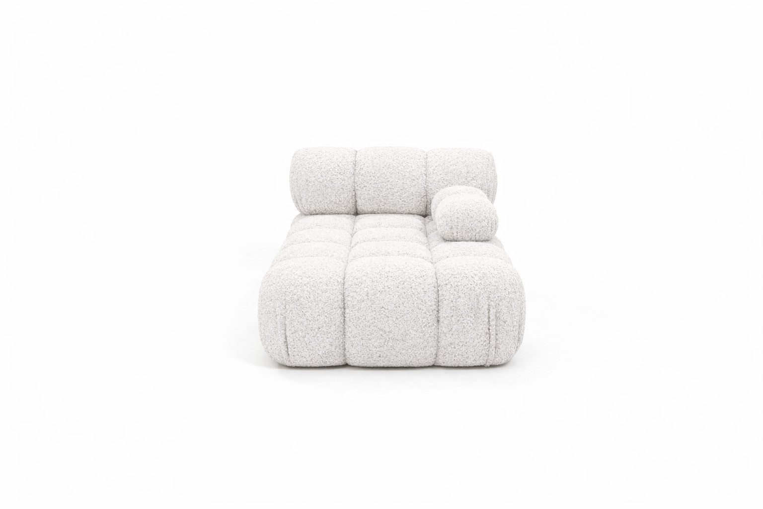 Kaiser Möbel Chaiselongue modular für Wohnzimmer, Bouclé-Stoff Abriamo, Selia, Chaiselongue, Chaiselongue-Modul zum Entspannen,Modernes Lounge-Design