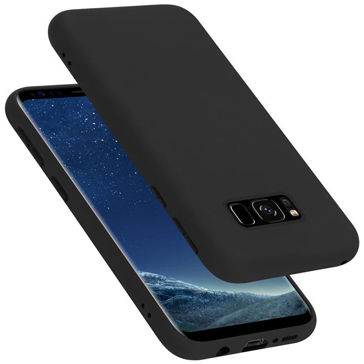 Cadorabo Handyhülle für Samsung Galaxy S8 Hülle Samsung Galaxy S8, Flexible Hülle TPU Silikon Schutzhülle Back Cover Case
