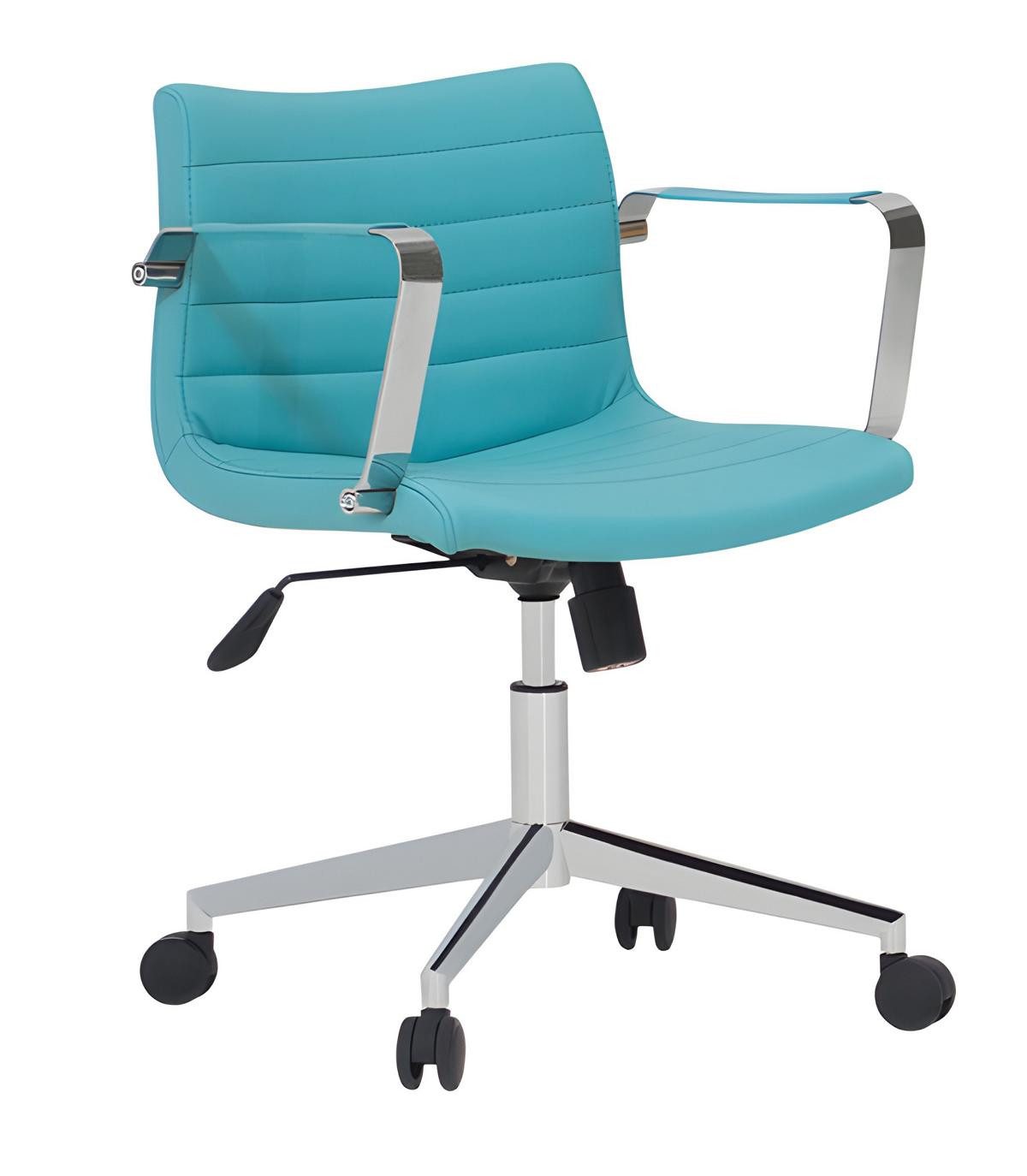 JVmoebel Schreibtischstuhl Blauer Designer Drehstuhl aus hochwertigem Material