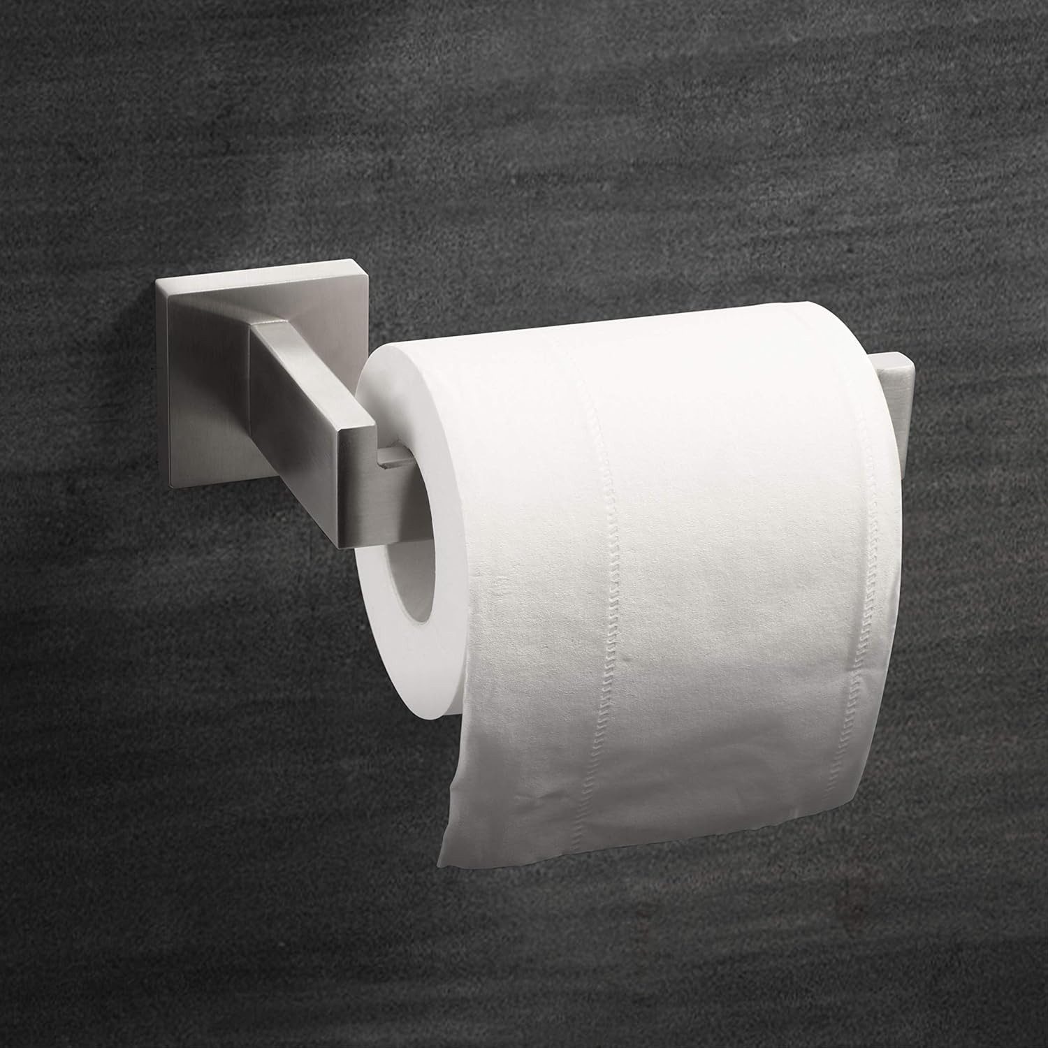 Forrlite Toilettenpapierhalter Toilettenpapierhalter aus 304 Edelstahl, 16 cm, gebürstet (zur Wandmontage für Bad und Gäste-WC)