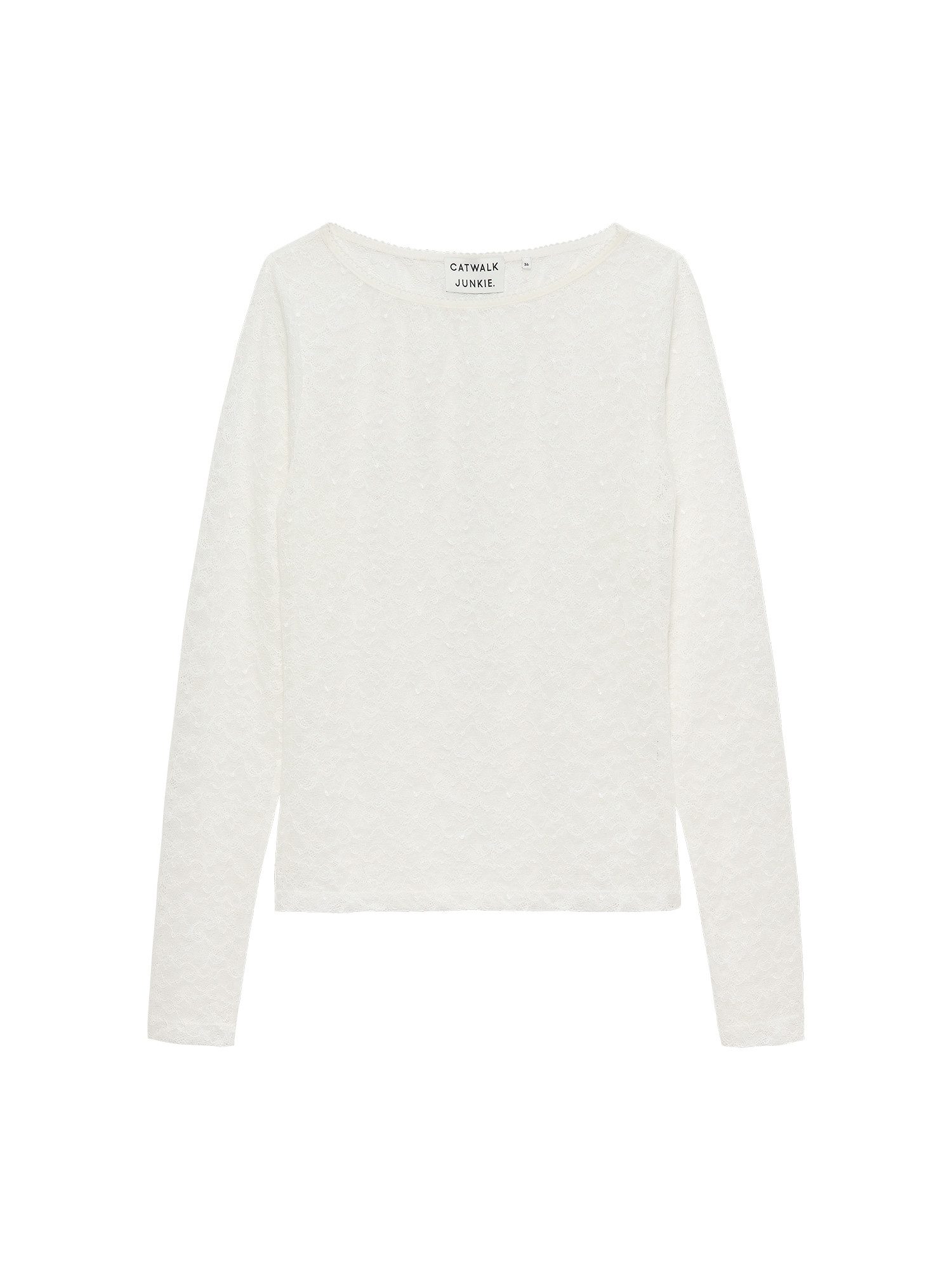 Catwalk Junkie Spitzenshirt Lace long sleeve - Spitzenshirt - Damen Shirt langarm