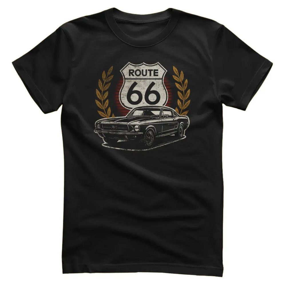 Route 66 T-Shirt Muscle Car T-Shirt