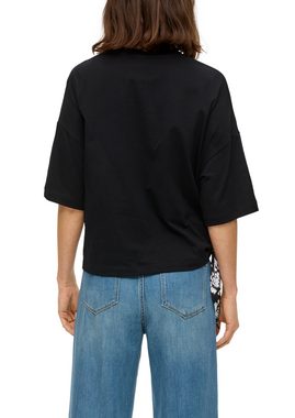 s.Oliver Kurzarmshirt T-Shirt mit Knoten-Detail Knoten