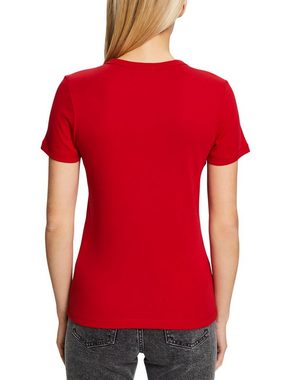 Esprit T-Shirt Kurzärmliges Baumwoll-T-Shirt (1-tlg)