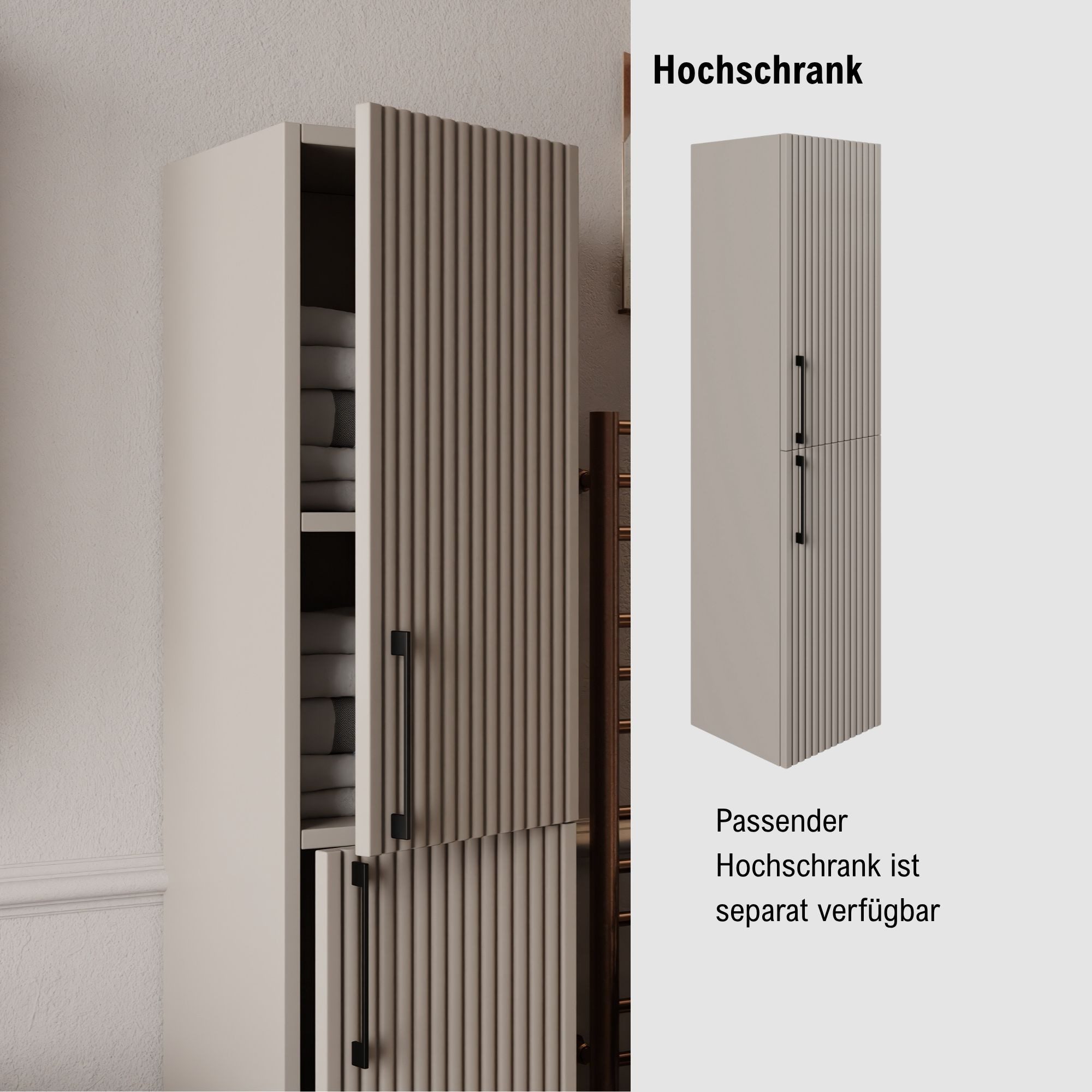 Karen Waschtisch-Set Waschtisch mit Unterschrank Liana, (Komplett-Set, Standartmäßig 2-Teilig (Unterschrank, Waschbecken), 3-St., Der Lieferumfang umfasst Unter – Bild 4 von 5