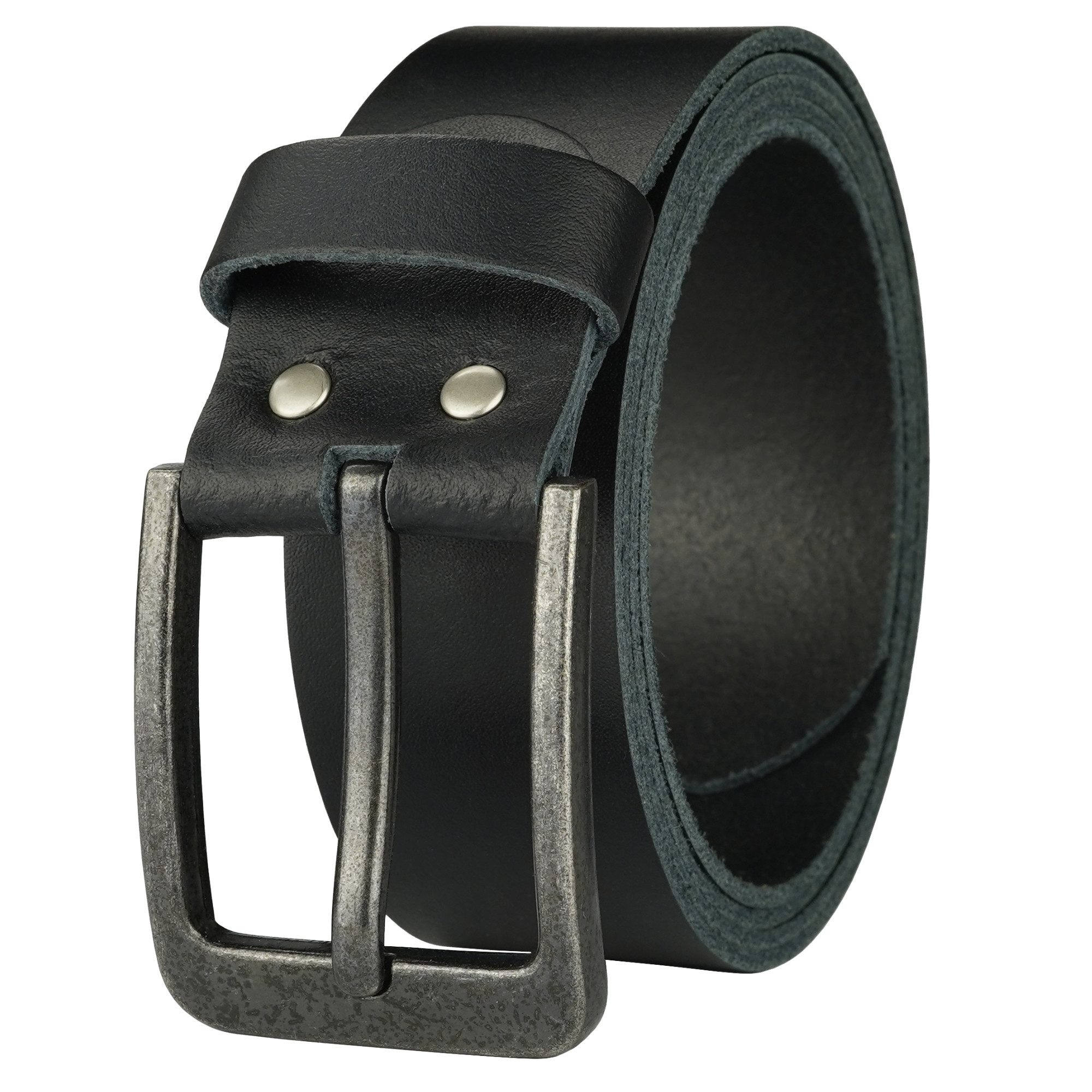 Manza Ledergürtel Gürtel Ledergürtel 4cm breit Echt Leder Jeansgürtel Unisex Kürzbar