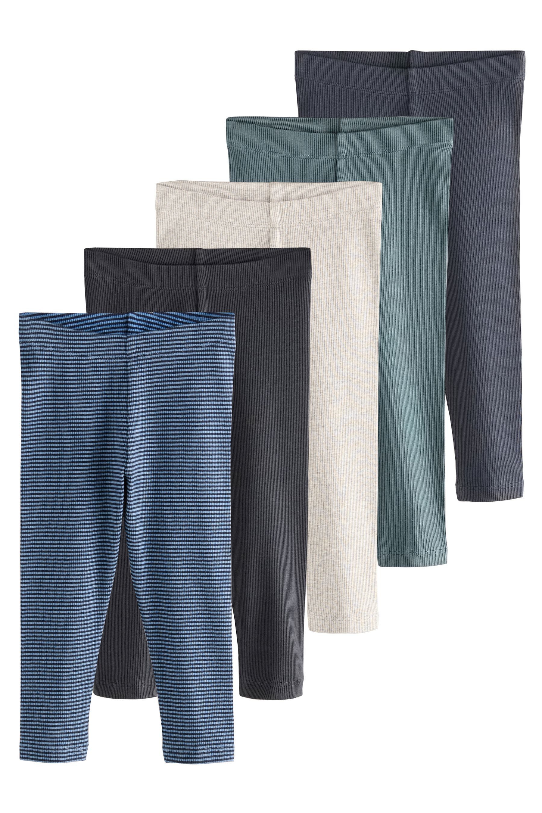 Next Leggings Gerippte Leggings im 5er-Pack (5-tlg)