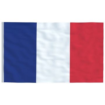 vidaXL Fahne Flagge Frankreichs mit Mast 5,55 m Aluminium Fahnenmast