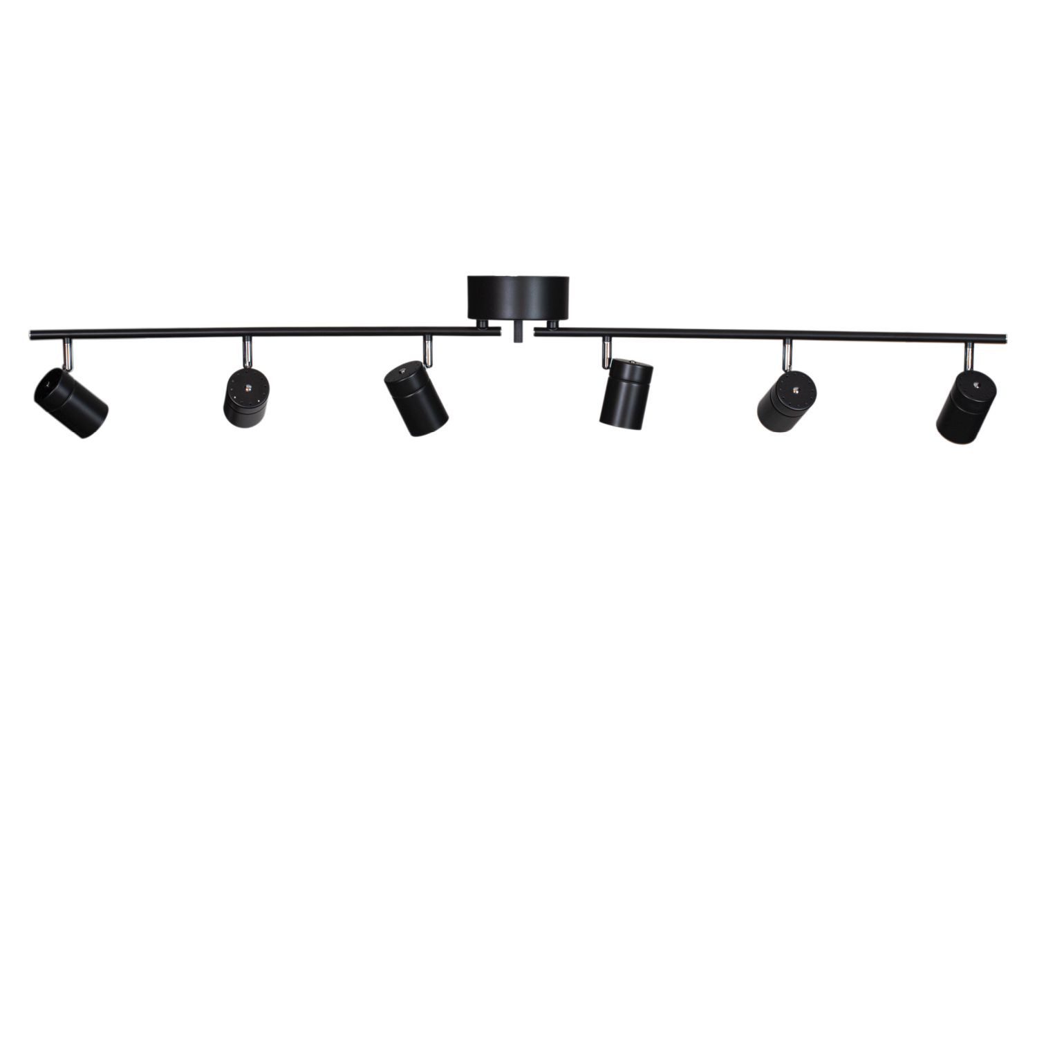 Licht-Erlebnisse Deckenstrahler MAREN, ohne Leuchtmittel, 6-flammig GU10 groß 124 cm lang aus Metall Retro Design Küche