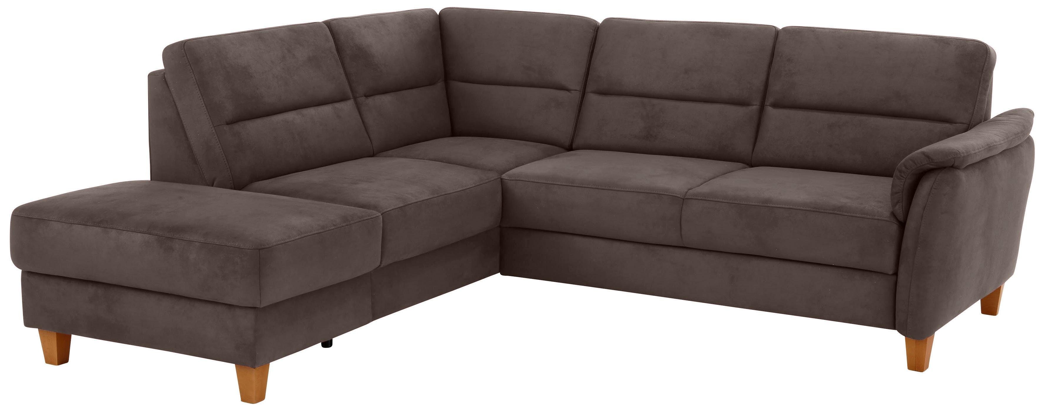 Home affaire Ecksofa Palmera L-Form, Federkern, günstig online kaufen