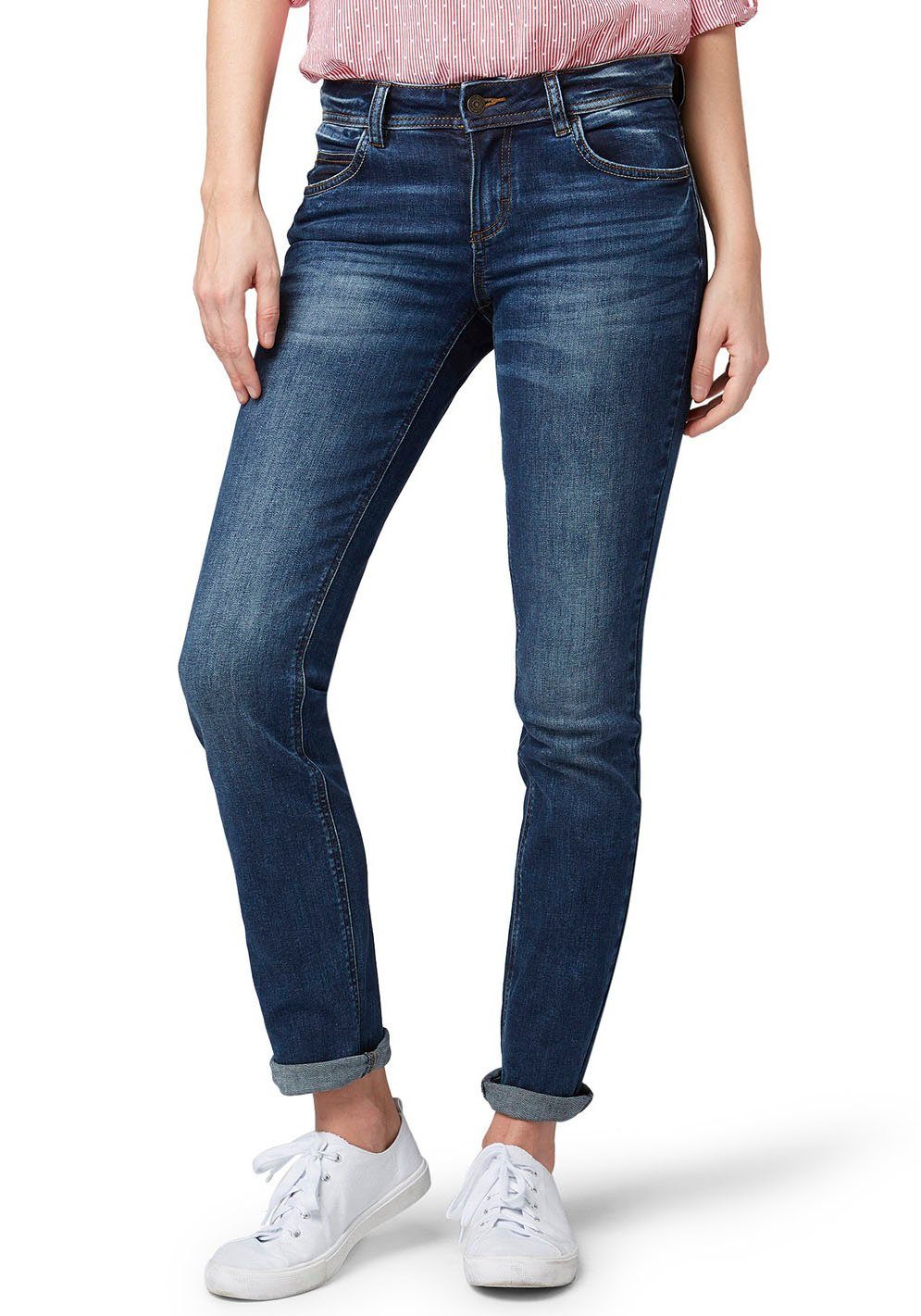 TOM TAILOR Straight-Jeans Alexa Straight in gerader "Straight" 5-Pocket-Form