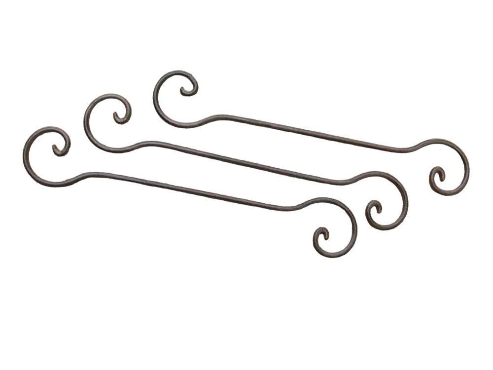 Deko-Impression S-Haken Geschmiedete Verlängerungshaken 6 Stück 40 cm Deckenhaken Eisen, (6-St)