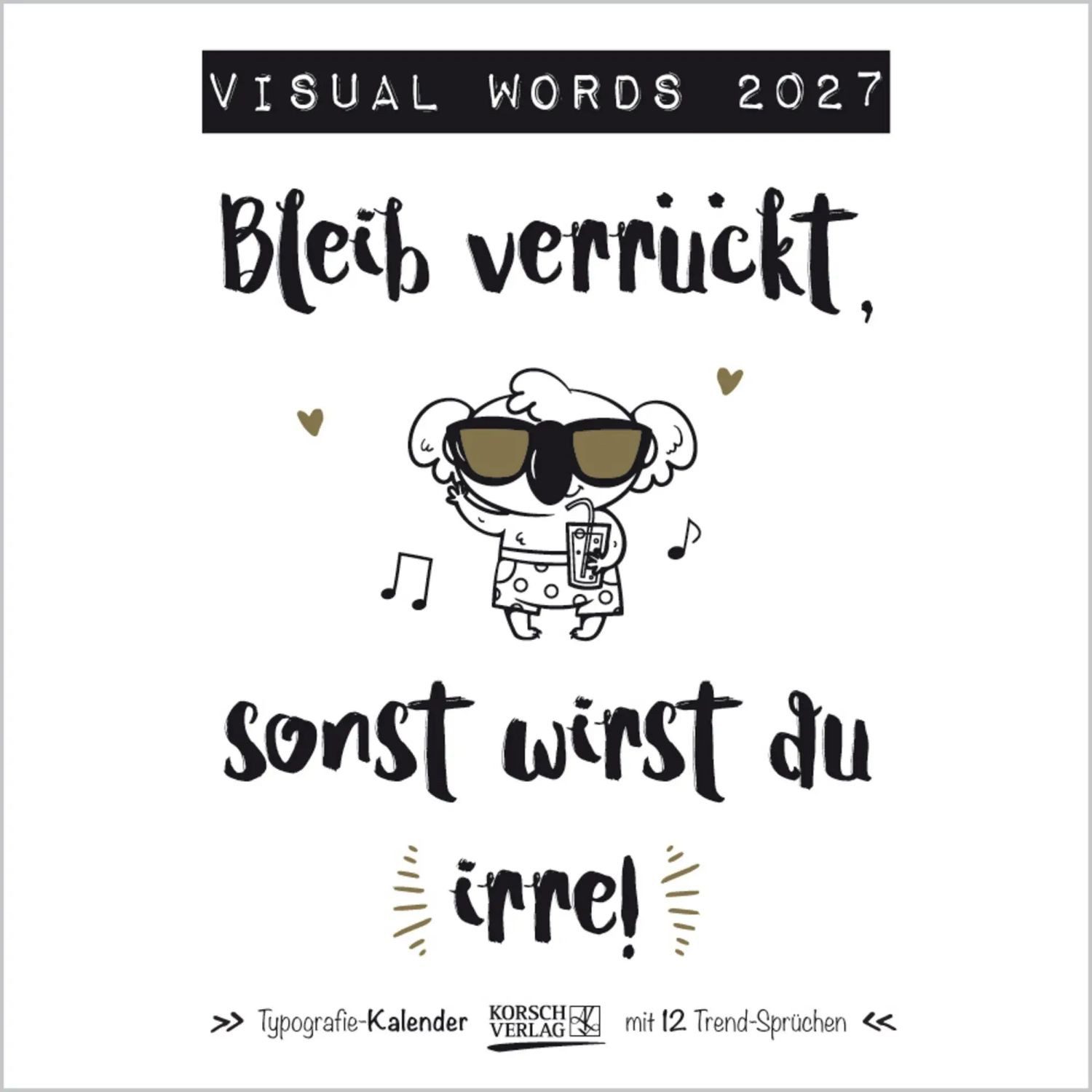 Wandkalender Visual Words 2027