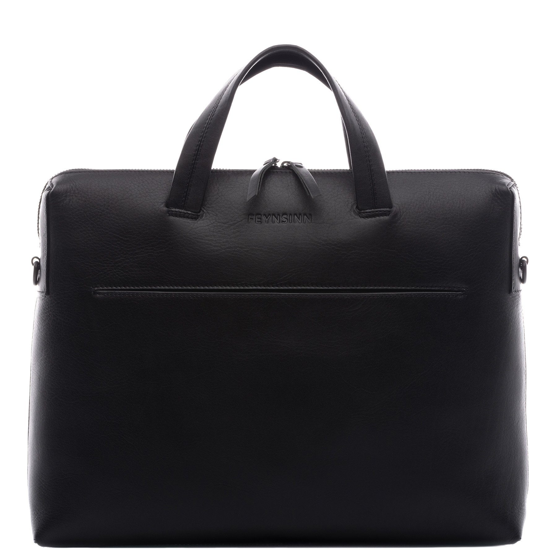 Laptoptasche echt Leder Aktentasche 15 Zoll Laptop Fach schwarz