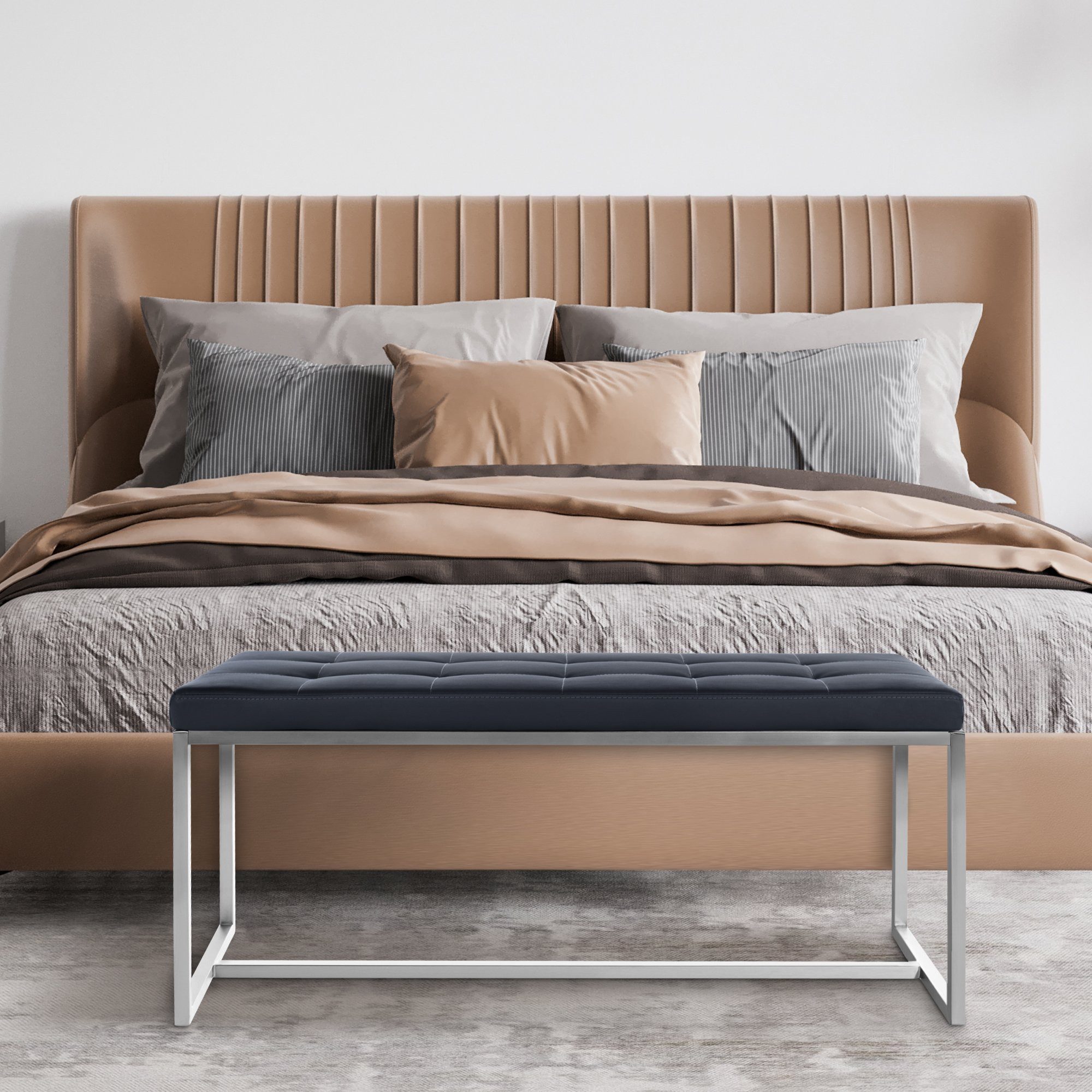 CLP Sitzbank Barci, moderne 2er-Sitzbank Mit Polsterung