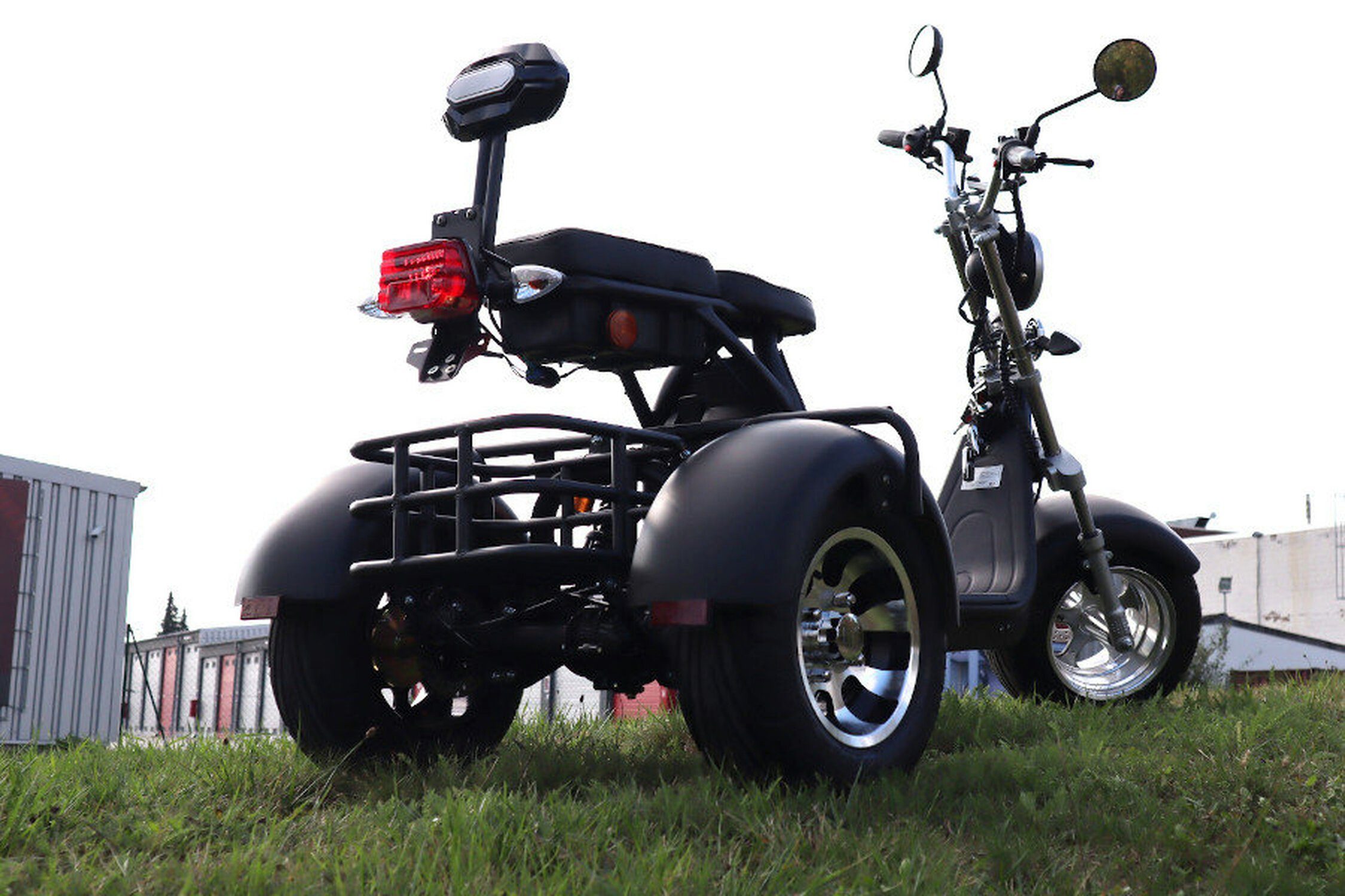 mit Coco Jahren ab km/h, Elektroroller - Farbe: Fat elektro 1 E-Scooter Scheibenbremsen 14 -Akku: 60 - Roller schwarz Volt/12Ah, 35 Bike Trike TPFLiving x