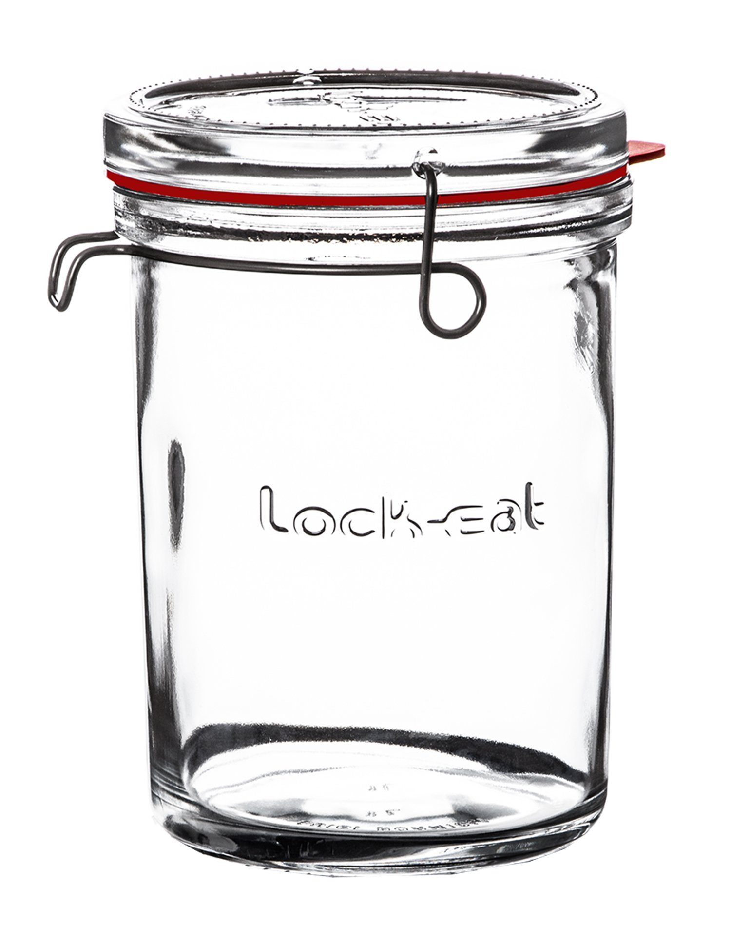 Bormioli Rocco Einmachglas »1 L mit Gummidichtung − Lock−Eat −  Draht−Bügelglas mit Glasdeckel − Spülmaschinenfest«, Glas, (1-tlg) online  kaufen | OTTO