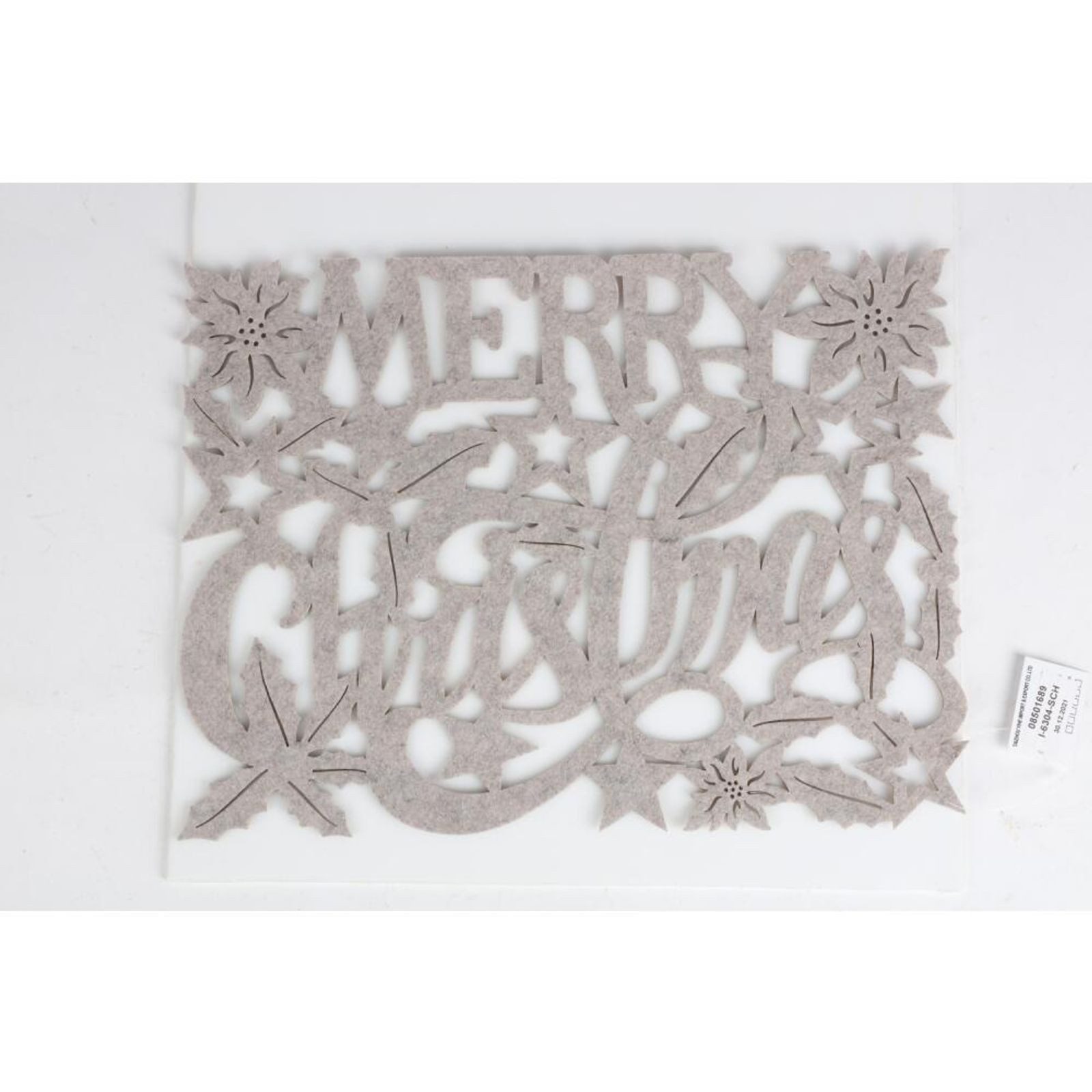 BURI Platzset 24 Stück Platzdeckchen Tischset "Merry Christmas" kleine Tischdecken