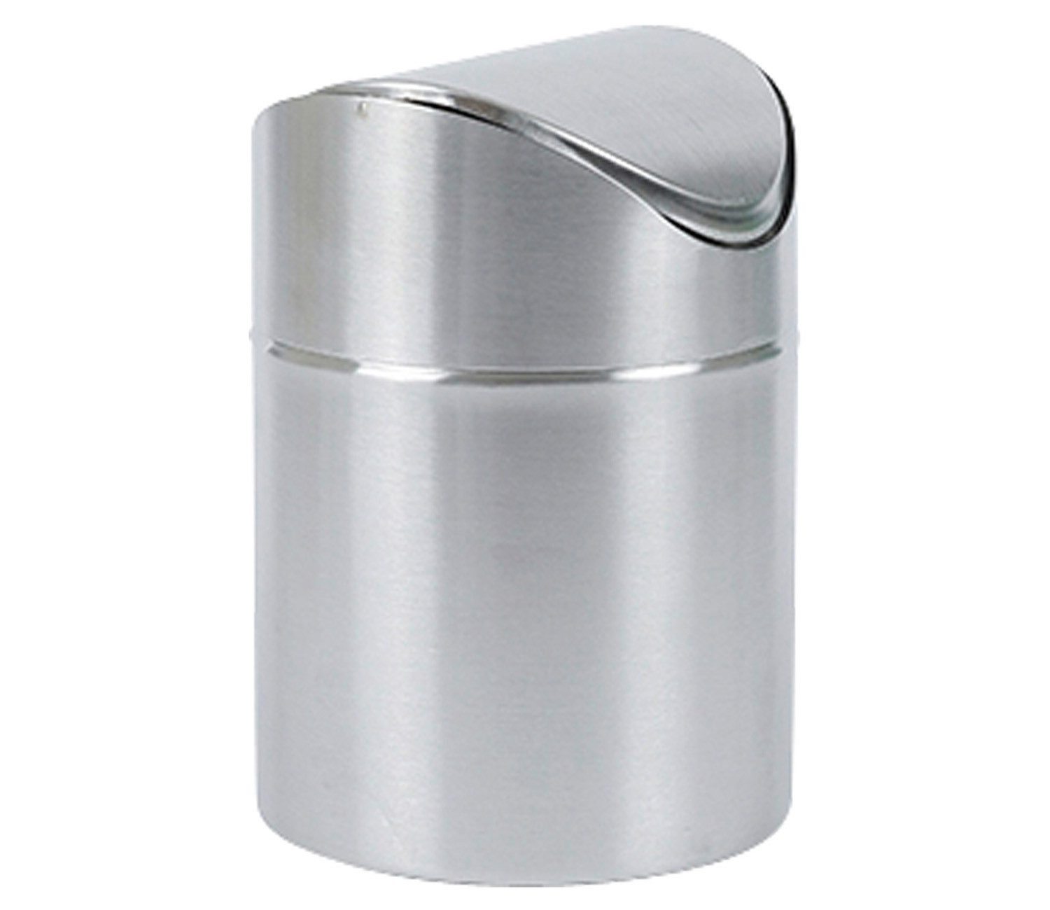 Testrut Mülleimer FILLIP, 1,5 Liter, Edelstahl, mit Schwingdeckel, Ø 12 x H 16,7 cm