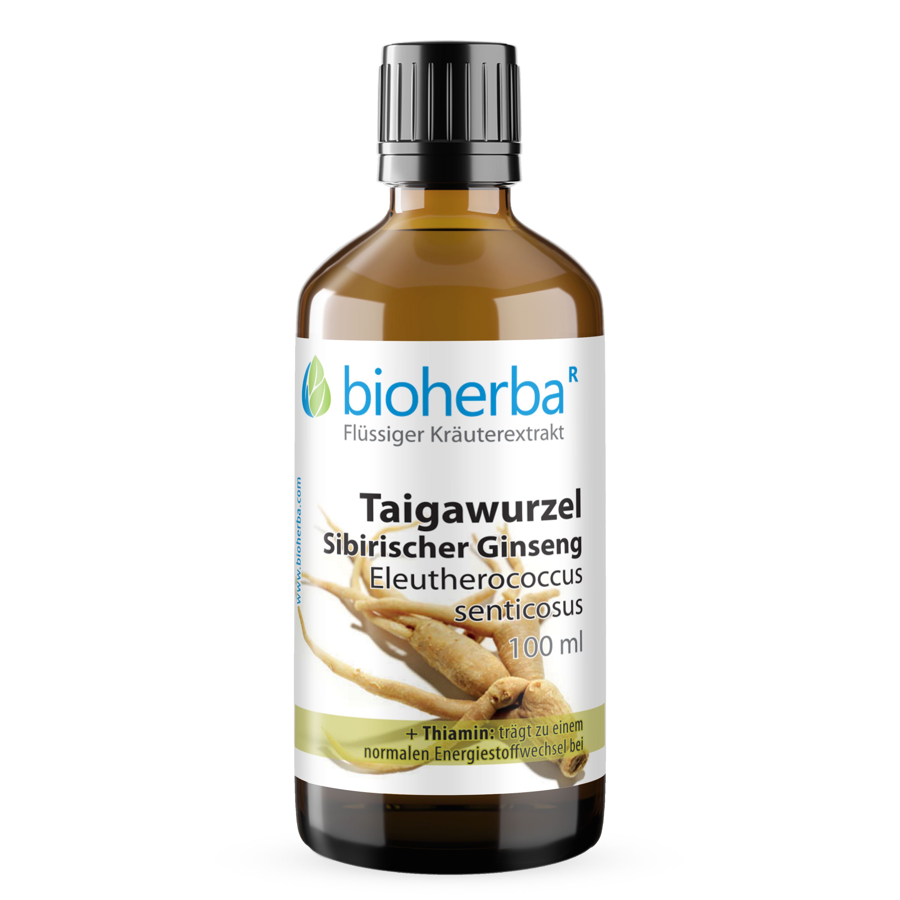 BIOHERBA R Bioherba Taigawurzel Sibirischer Ginseng Tropfen Tinktur 100 ml Nahrungsergänzungsmittel, 1 er