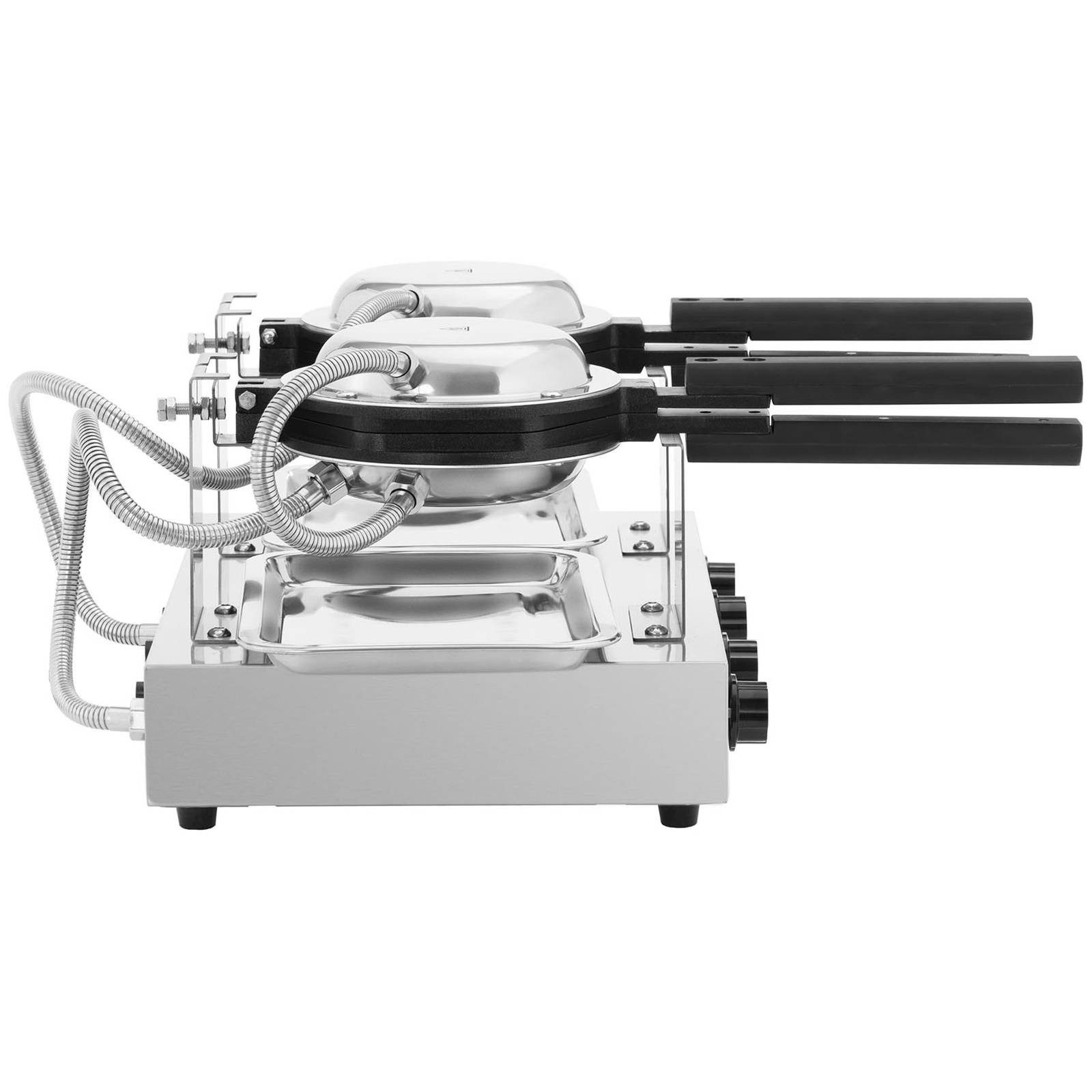 Royal Catering Waffeleisen Doppel Bubble Waffel 2 x 1400 W Timer 5 min Waffelmaschine rotierbar, 2800 W – Bild 5 von 5
