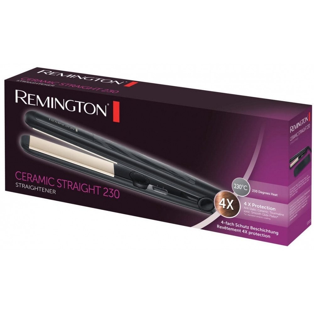 Remington Glätteisen Remington S 3500 Haarglätter für seidiges Haar in schwarz.