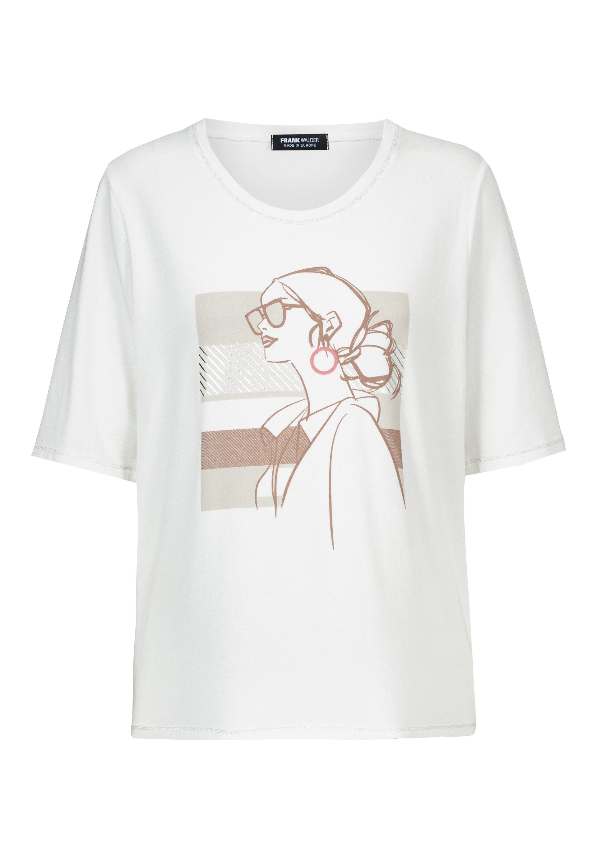 FRANK WALDER T-Shirt mit Frontmotiv