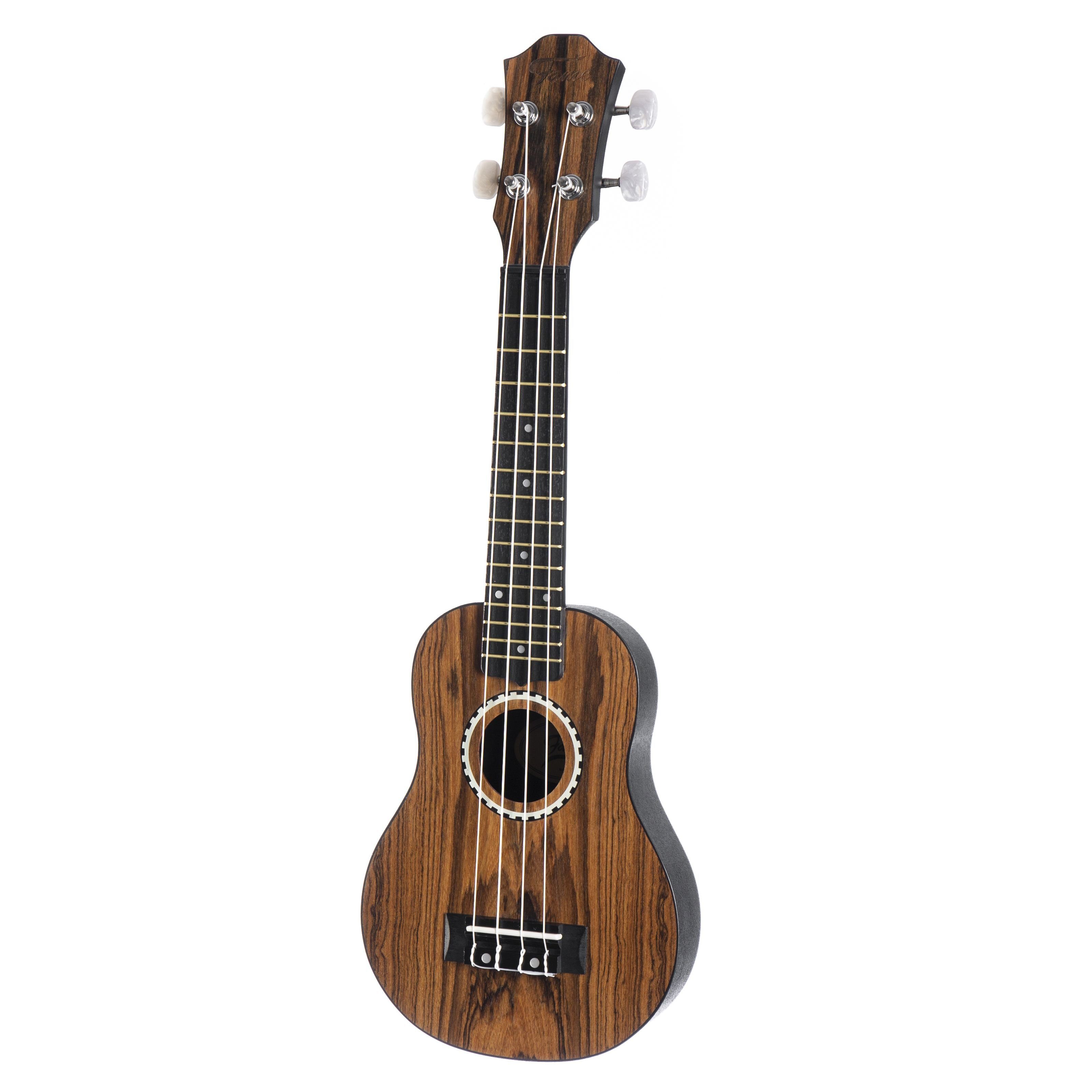 FAME Ukulele, Roundbody Sopran Ukulele Bocote Kompakt Laminierte Bocote-Decke ABS-Korpus, Ukulelen, Sopran Ukulelen, Roundbody Sopran Ukulele, Bocote, Kompakt