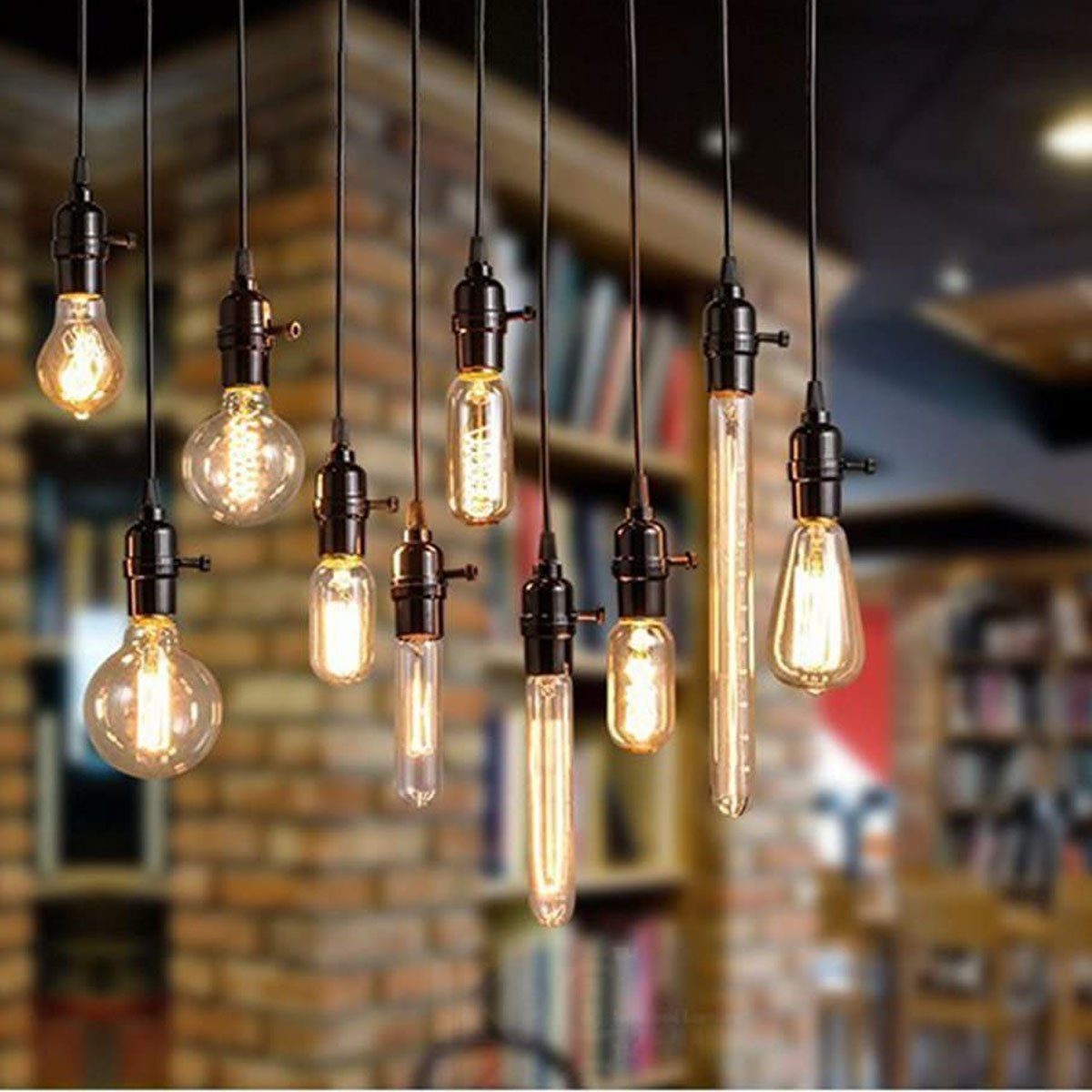 E27, LETGOSPT Glühbirne Nostalgie wechselbar, LED LED Flutlichtstrahler Glühbirne LED Warmweiß, Kurve Edison Filament Lampe, Retro T30 4W 4W Vintage LED E27 Edison Birne, Stil Vintage Glühbirne