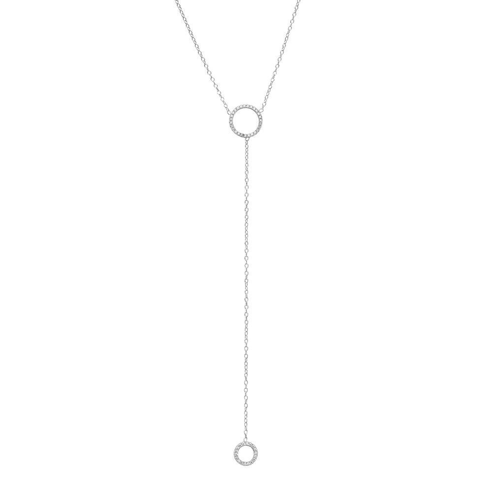 Unique Y-Kette Y-Kette 925er Silber Zirkonia
