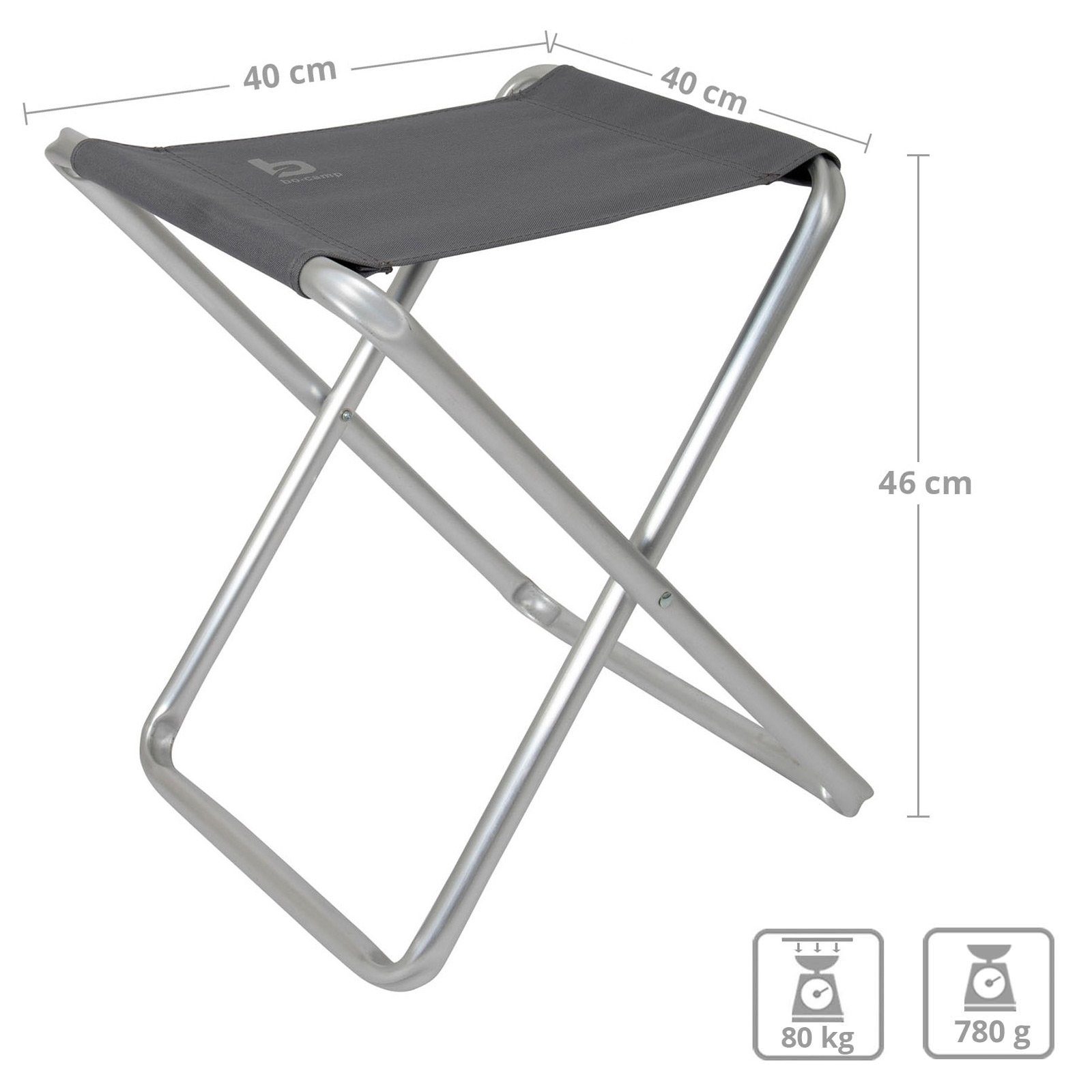 Bo-Camp Campinghocker Mini Campinghocker Alu Klapphocker, günstig online kaufen