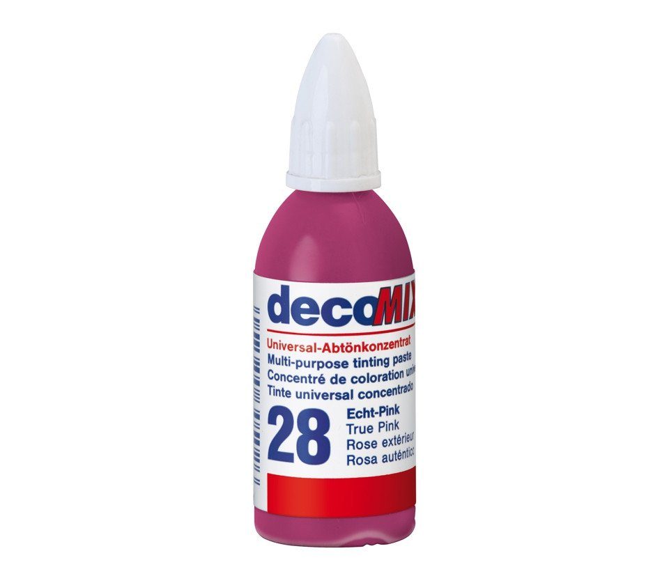decotric® Vollton- und Abtönfarbe echtpink Abtönkonzentrat ml 20 Decotric