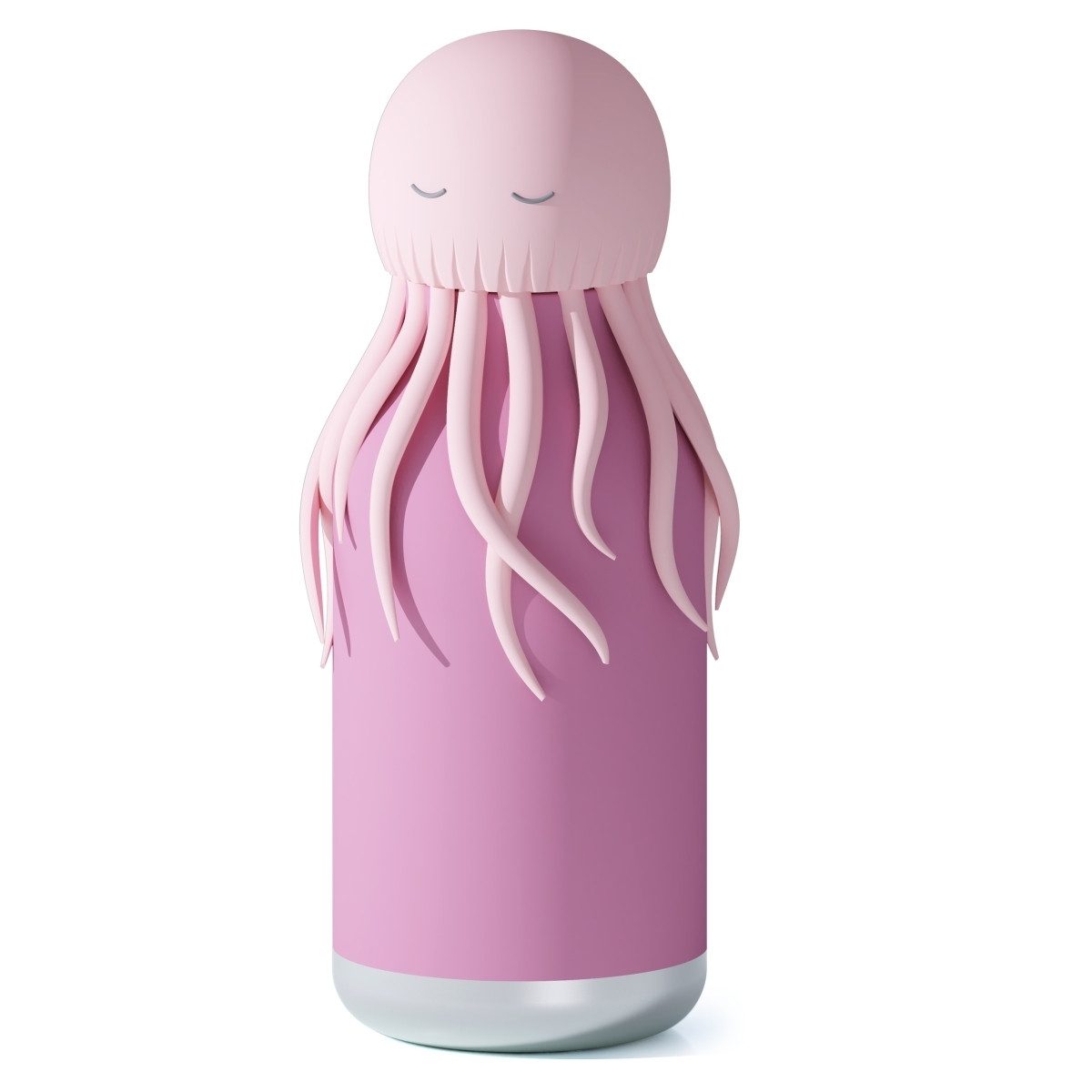 ASOBU Trinkflasche Asobu Bestie Trinkflasche 460 ml, Tier-Design, isoliert, auslaufsicher, 460 ml, Vakuumisolierung, auslaufsicher, Silikon-Trinkhalm, Edelstahl