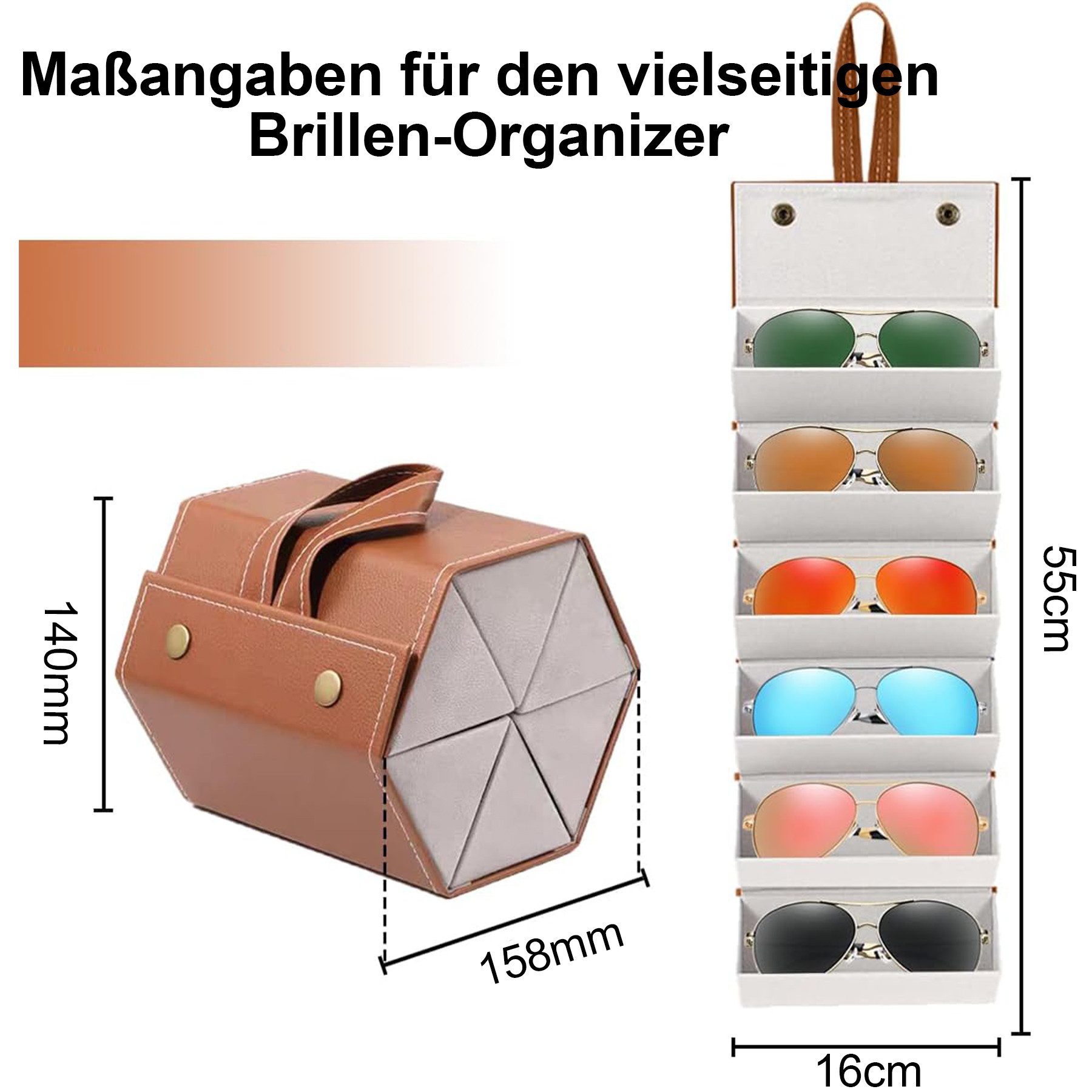 Mutig Brillenetui Aufbewahrungsbox Sonnenbrillen Brillenetui hardcase für 6 günstig online kaufen