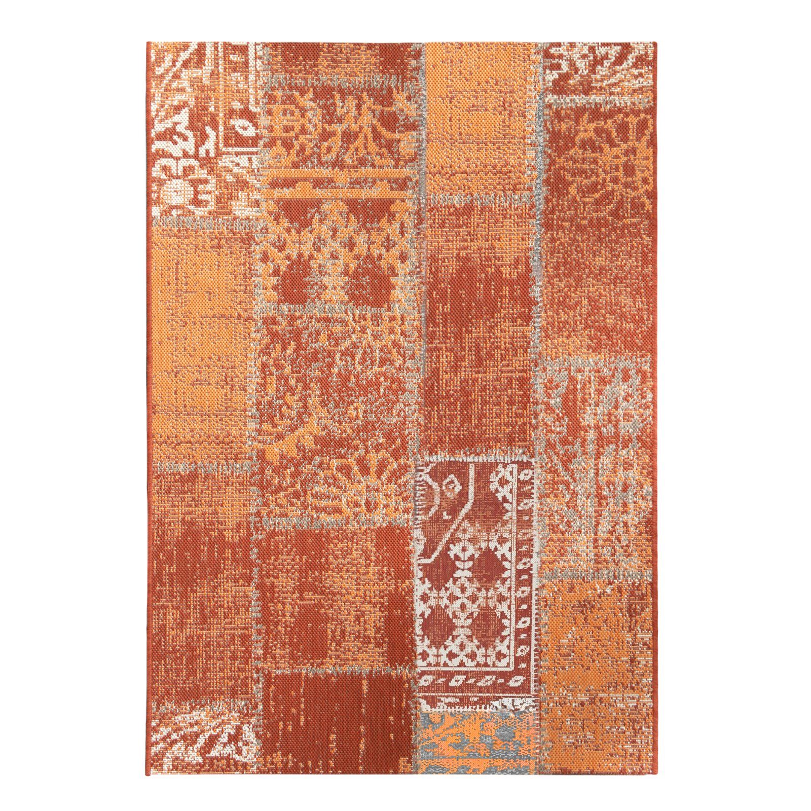 Teppich Cotton, Erhältlich in 4 Farben & 4 Größen, Wohnteppich, Karat, Rechteckig, Höhe: 7 mm, pflegeleicht, Wohnzimmer Terra