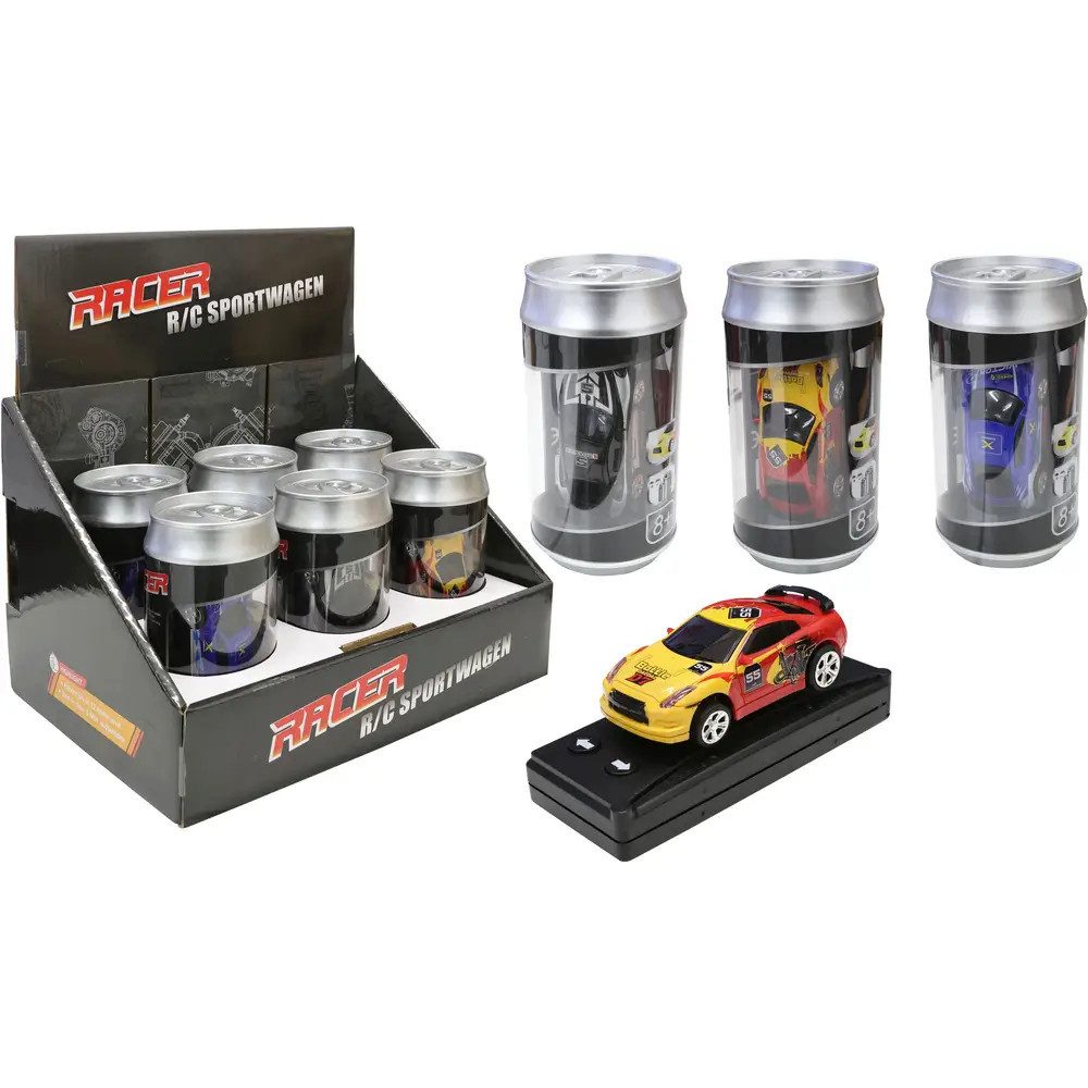 Vedes Spielzeug-Auto Racer R/C Sportwagen in Dose - Ferngesteuertes Mini-Auto