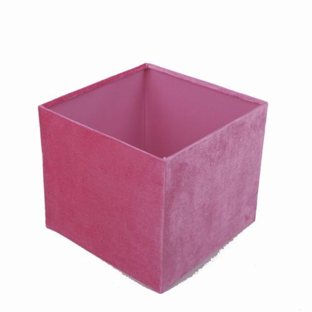 Dirk Davids Leuchten GmbH Lampenschirm Lampenschirm für Tischleuchte in Vierkant Velur Rose TL 20-20-18, Exklusives Design