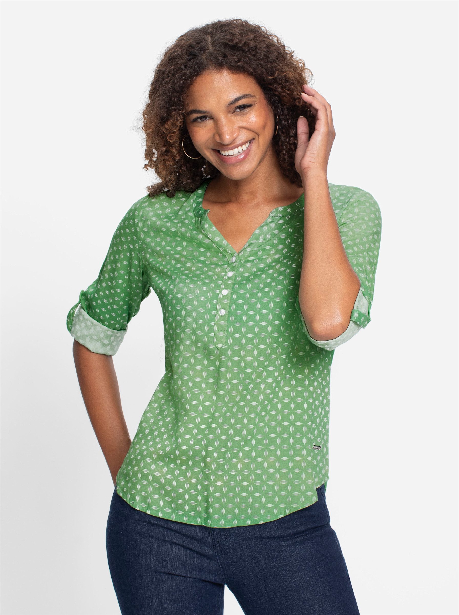 Klassische Bluse Schlupf-Bluse