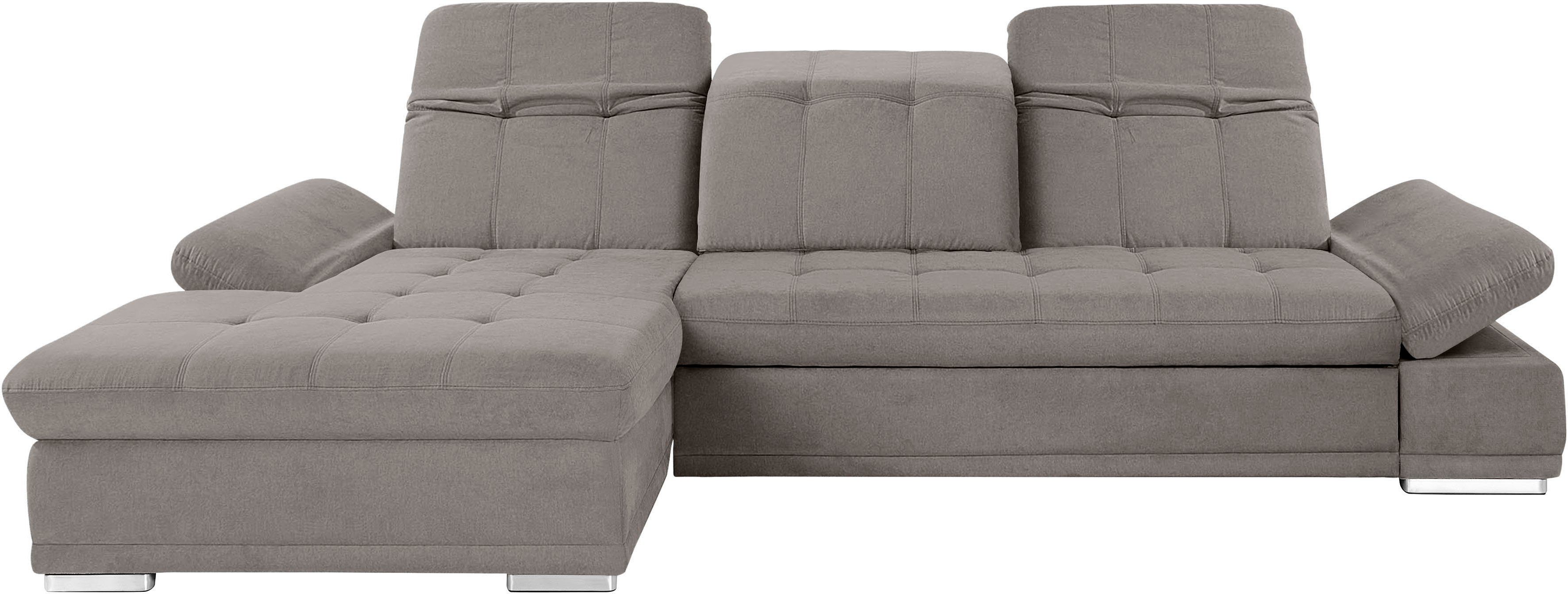 COTTA Ecksofa "Holiday L-Form mit Sitztiefen-, Armteil- und Kopfteilverstel günstig online kaufen