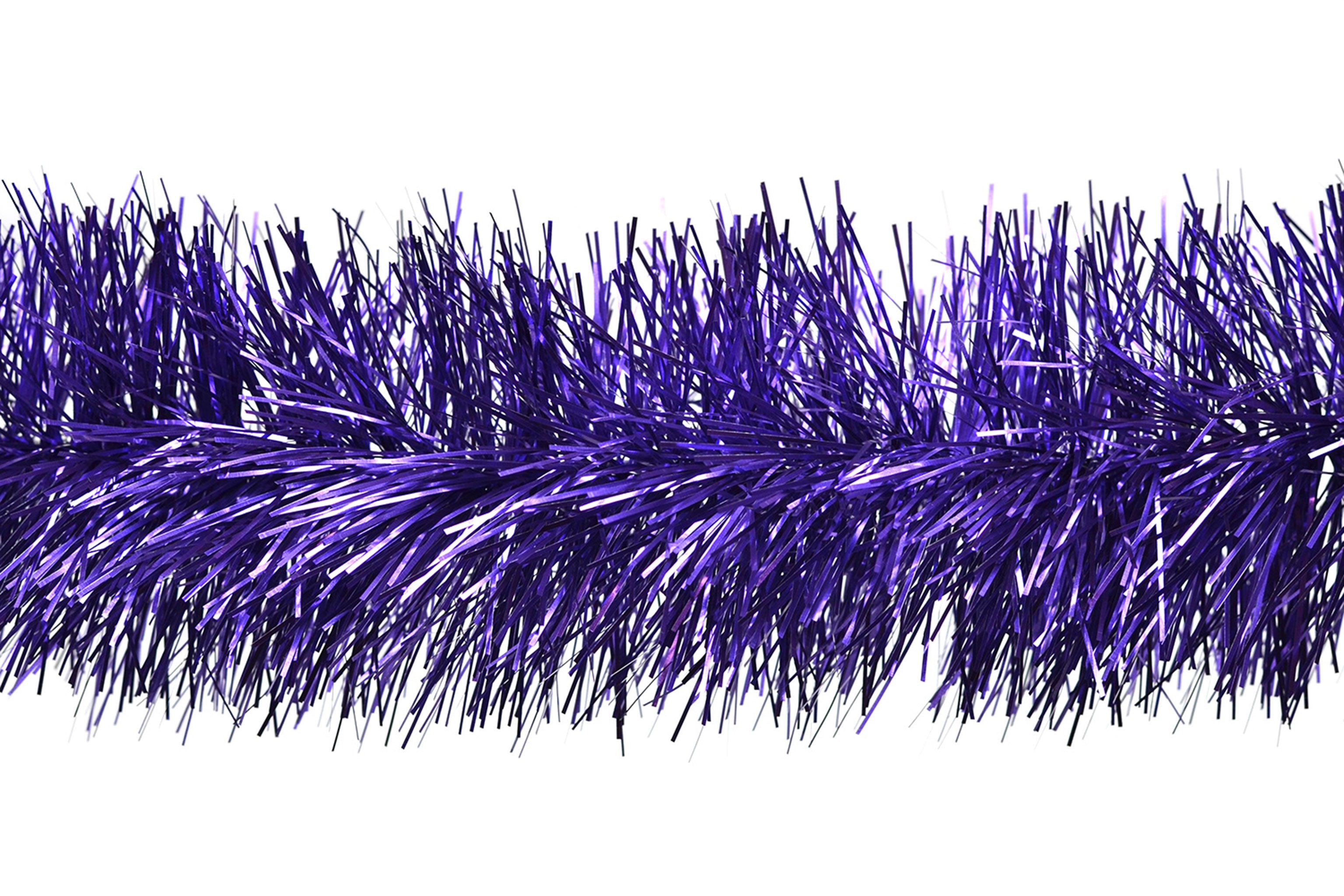 Creativery Girlanden, Weihnachtsgirlande Lametta 10cm x 3m Lila