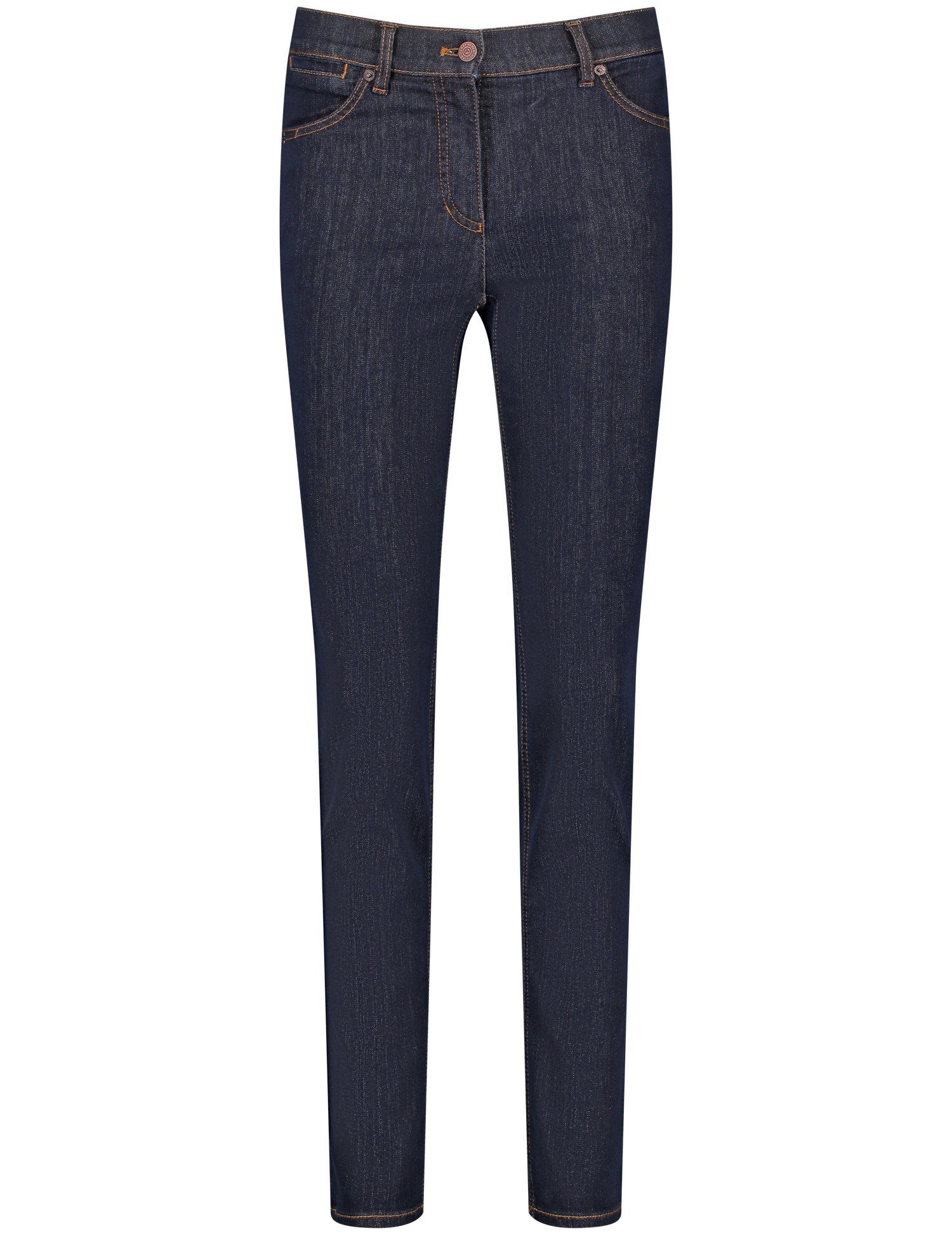 GERRY WEBER Regular-fit-Jeans Hose Jeans dark denim