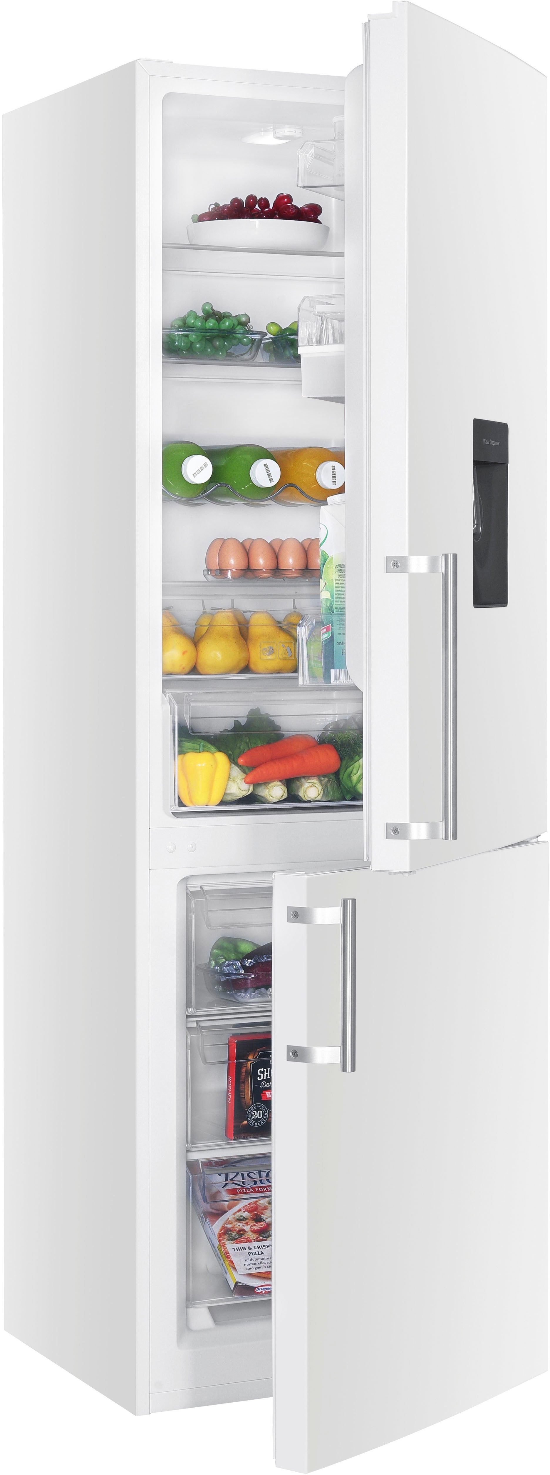 Hanseatic Kühl-/Gefrierkombination HKGK18560CDW, 186 cm hoch, 60 cm breit, Schnellgefrierfunktion