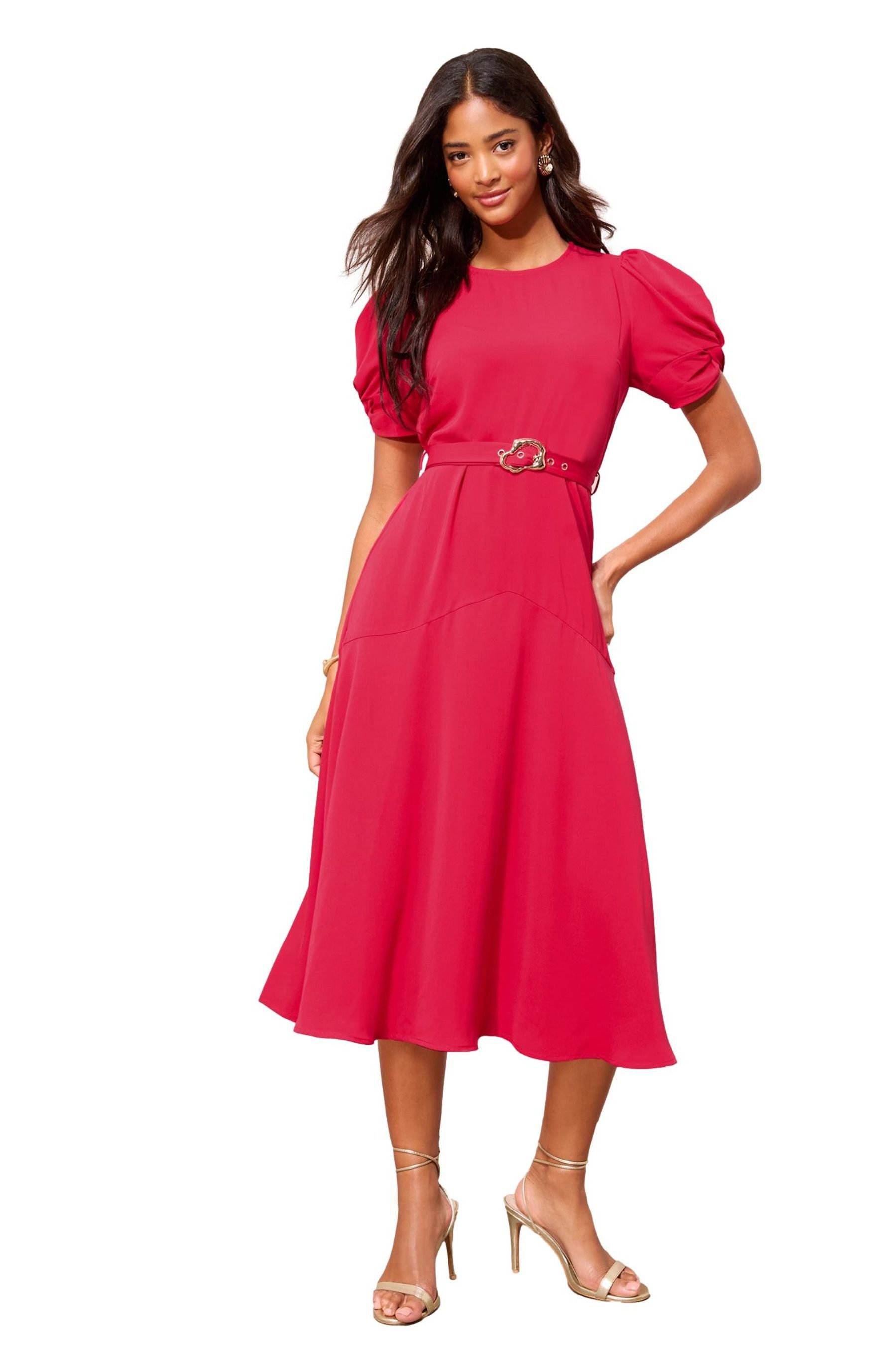 Friends Like These Midikleid Friends Like These Kurzarm-Midikleid, Regular günstig online kaufen