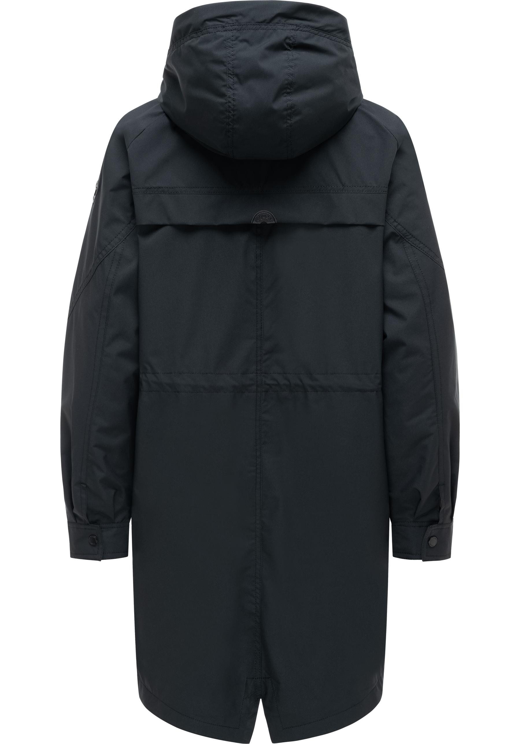 Ragwear Regenmantel Ximenna wasserdichter und atmungsaktiver Damen Übergangsparka
