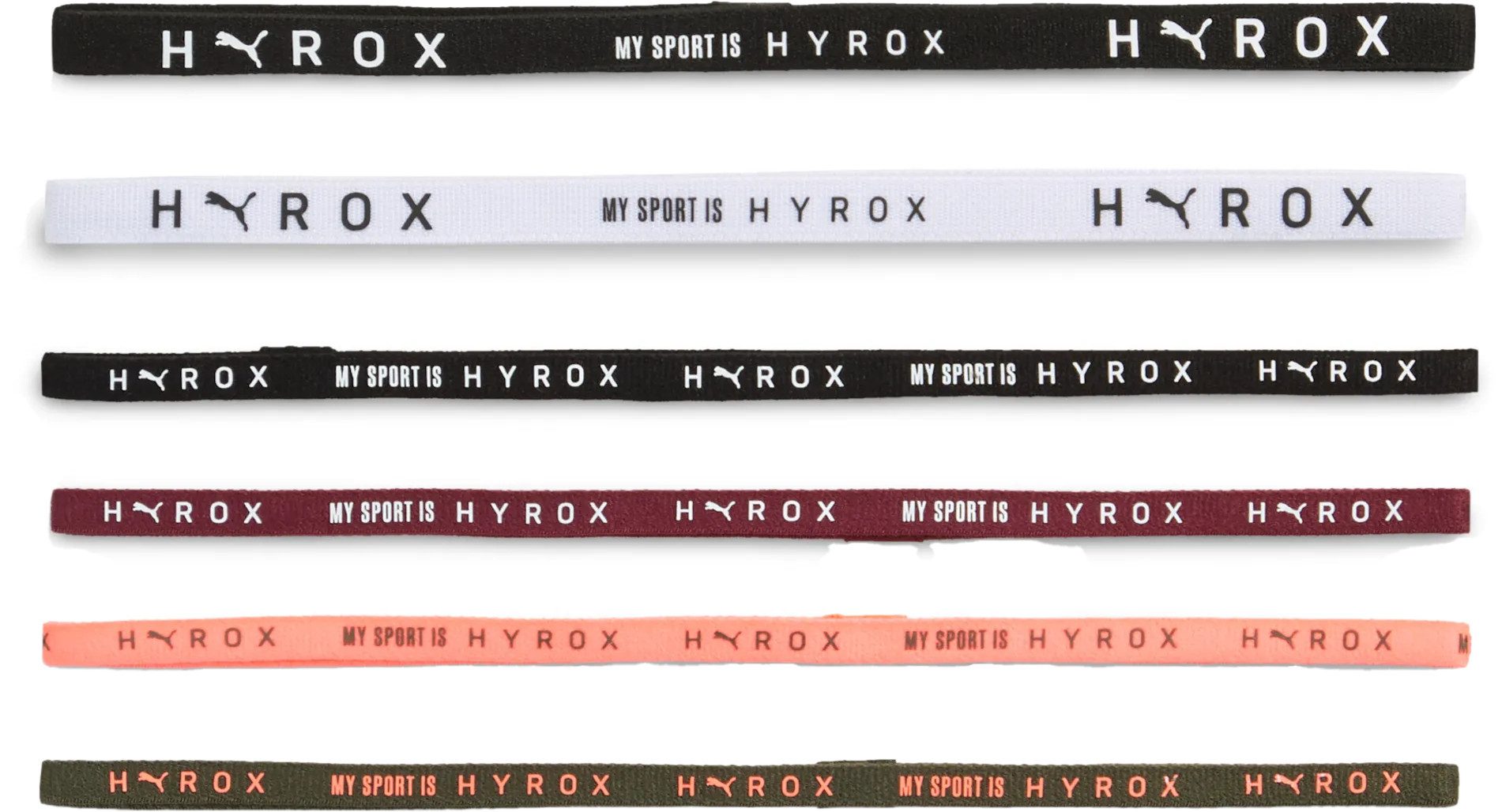 PUMA Physiobänder PUMA x HYROX Hairbands (6pcs) PUMA WHITE