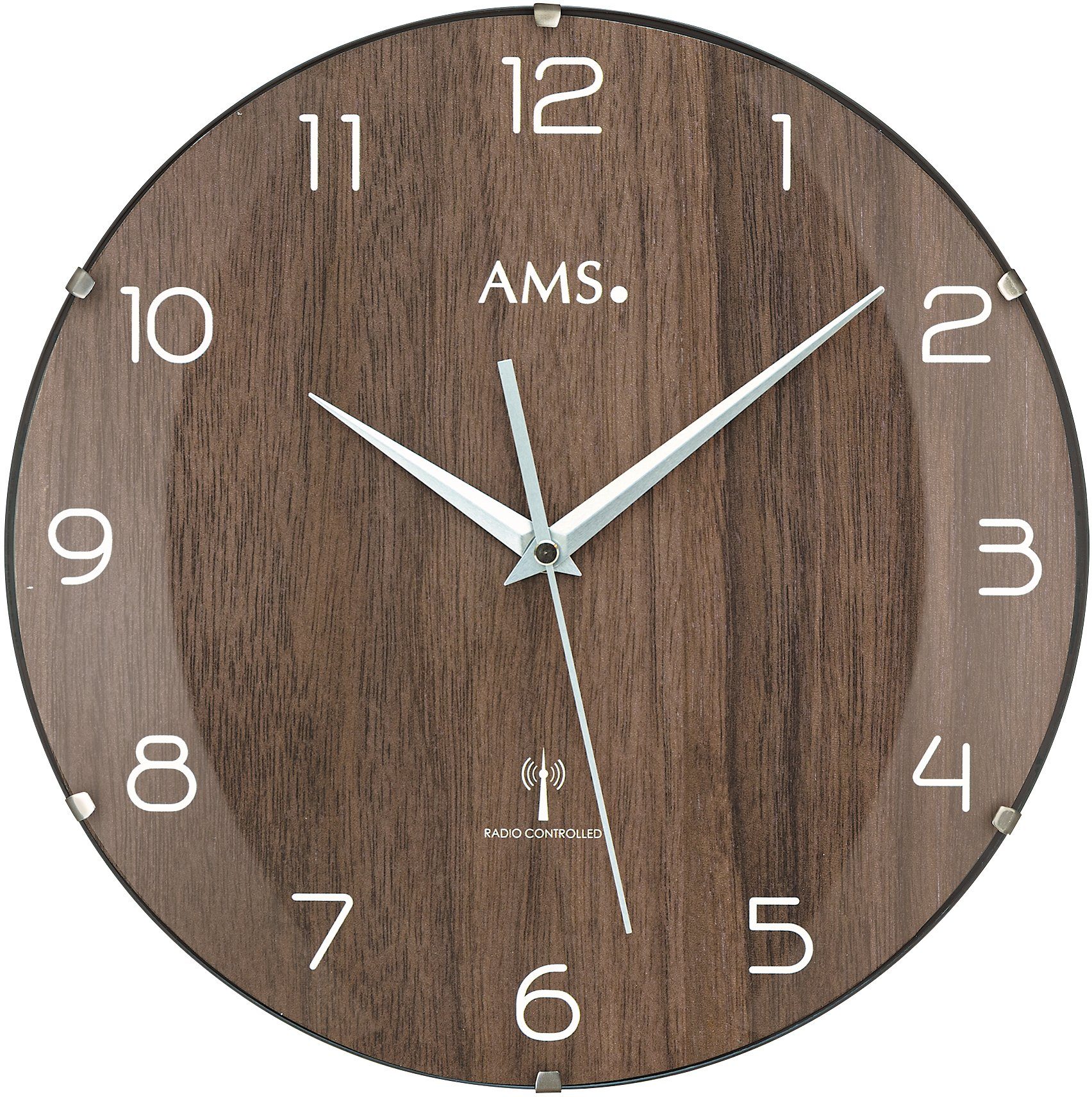 AMS Funkwanduhr F5558 (Quarzuhr,Wohnzimmer,Esszimmer,Küche,Arbeitszimmer,Bü günstig online kaufen