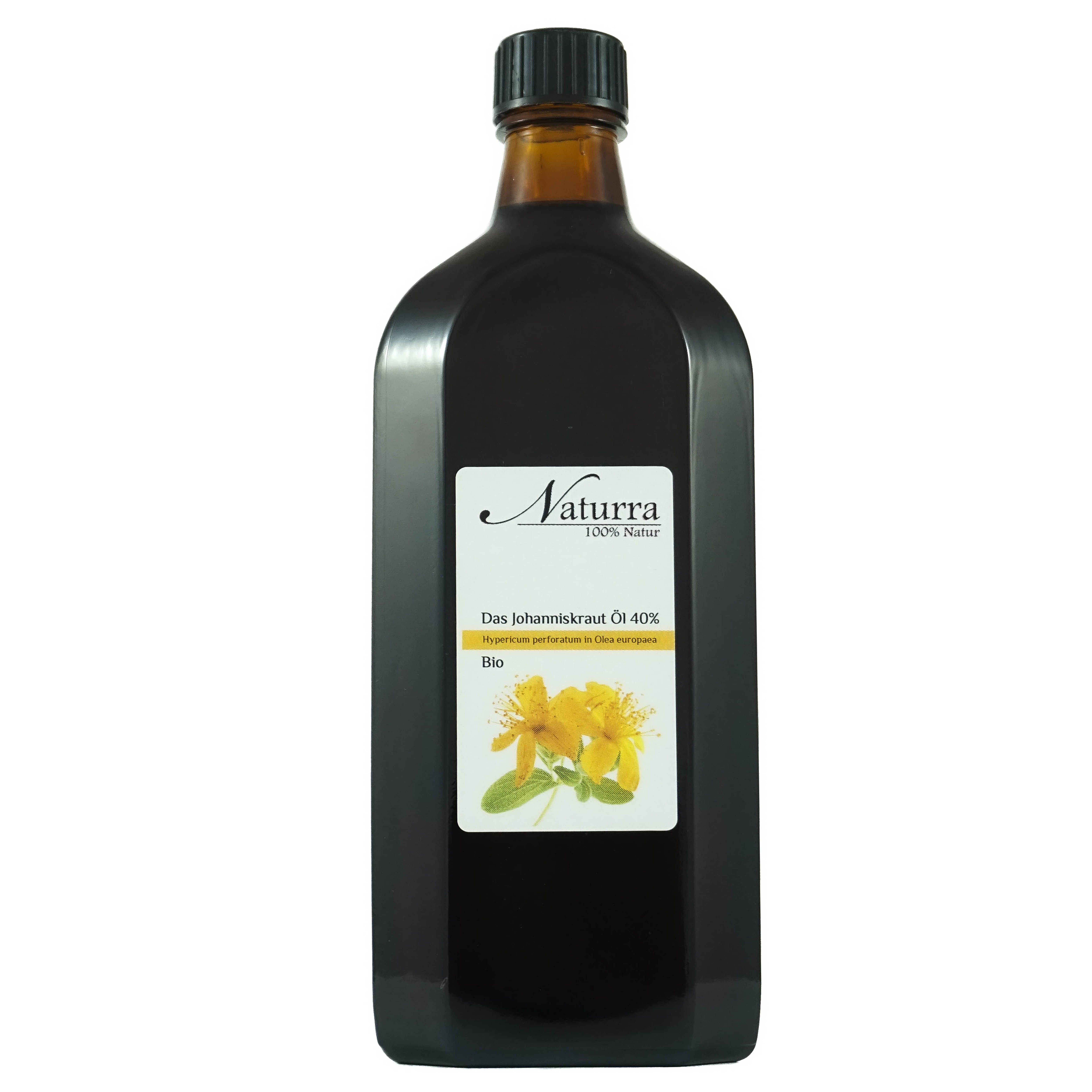 Naturra Körperöl Bio Johanniskraut Mazerat echtes Roröl premiumqualität aus Deutschland, Echtes Rotöl deutsche Produktion, Premium in Lebensmitelqualität, Glas