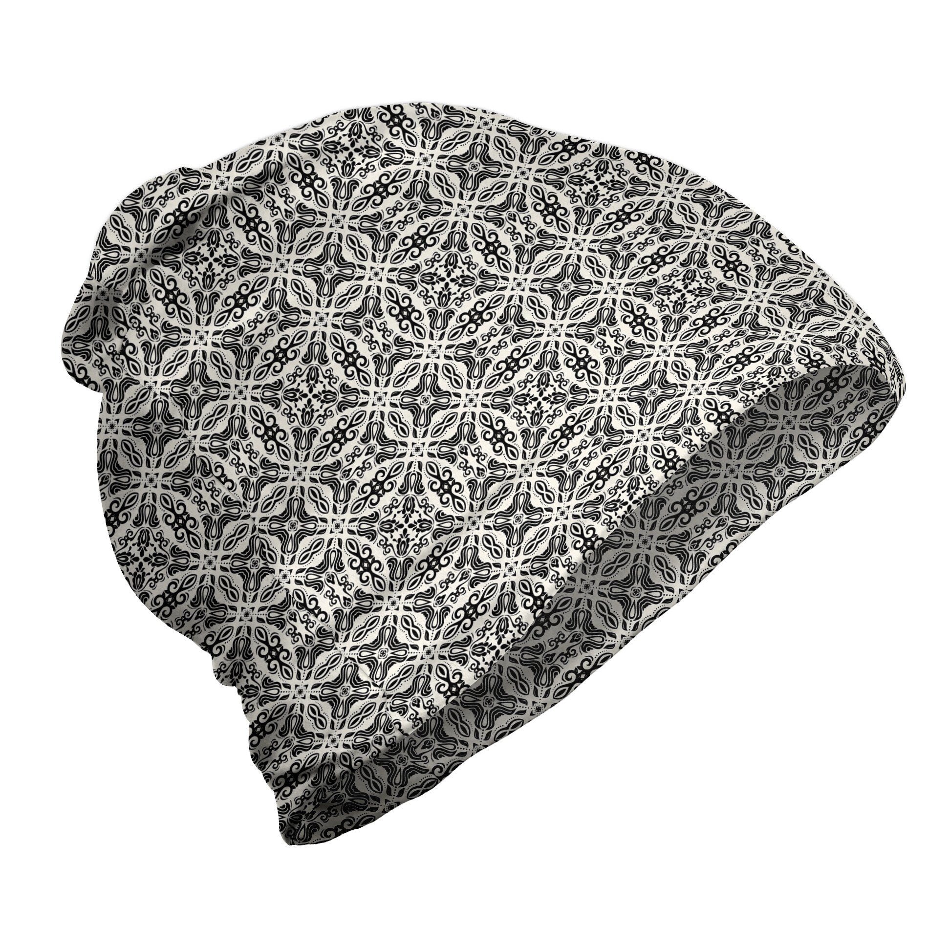 Abakuhaus Beanie Wandern Abstract Monochrom Floral im marokkanisch Freien